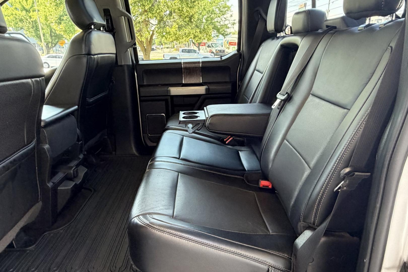 2019 Silver /Black Ford F-350 Lariat (1FT8W3BT7KE) with an V8 6.7 Liter Powerstroke Turbo Diesel engine, Automatic 6 Speed transmission, located at 2304 W. Main St., Boise, ID, 83702, (208) 342-7777, 43.622105, -116.218658 - Front Bench Split Seating For 6! Long Bed! Ready To Haul!- Photo#24
