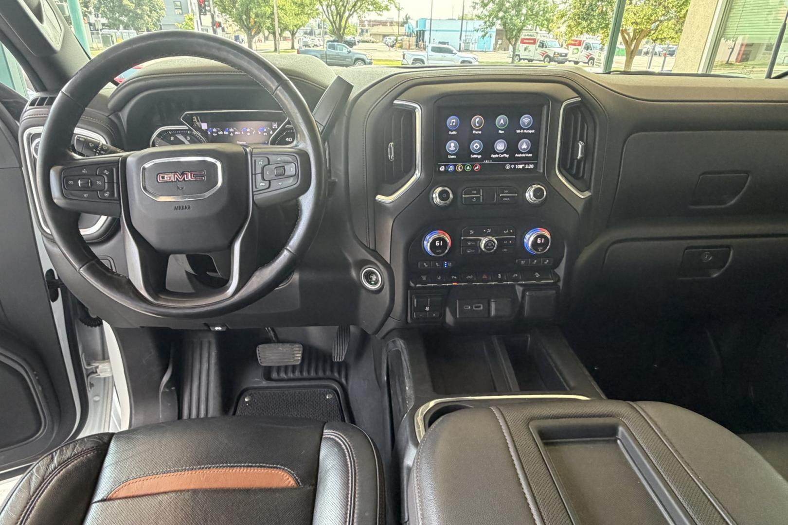 2021 White /Black GMC Sierra 3500HD AT4 (1GT49VEYXMF) with an V8 6.6 Liter Duramax Turbo Diesel engine, Automatic Allison 10 Speed transmission, located at 2304 W. Main St., Boise, ID, 83702, (208) 342-7777, 43.622105, -116.218658 - Looking For A Great Truck? This Is It!- Photo#24