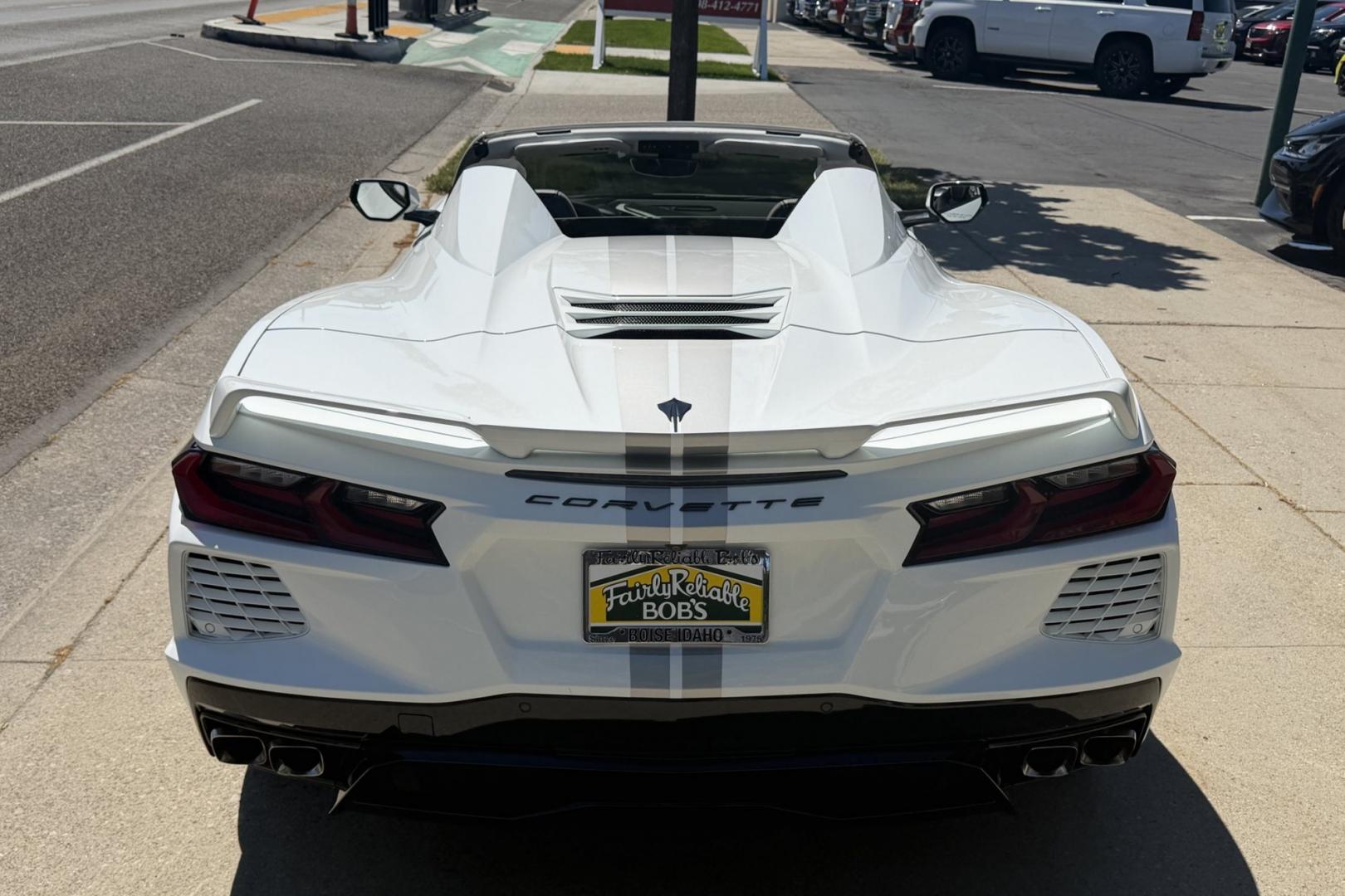2023 Arctic White /Sky Cool Grey Chevrolet Corvette Stingray 3LT Z51 (1G1YC3D4XP5) with an V8 6.2 Liter engine, Automatic 8 Speed transmission, located at 2304 W. Main St., Boise, ID, 83702, (208) 342-7777, 43.622105, -116.218658 - Stunning! Low Mileage And Highly Optioned Too!- Photo#1