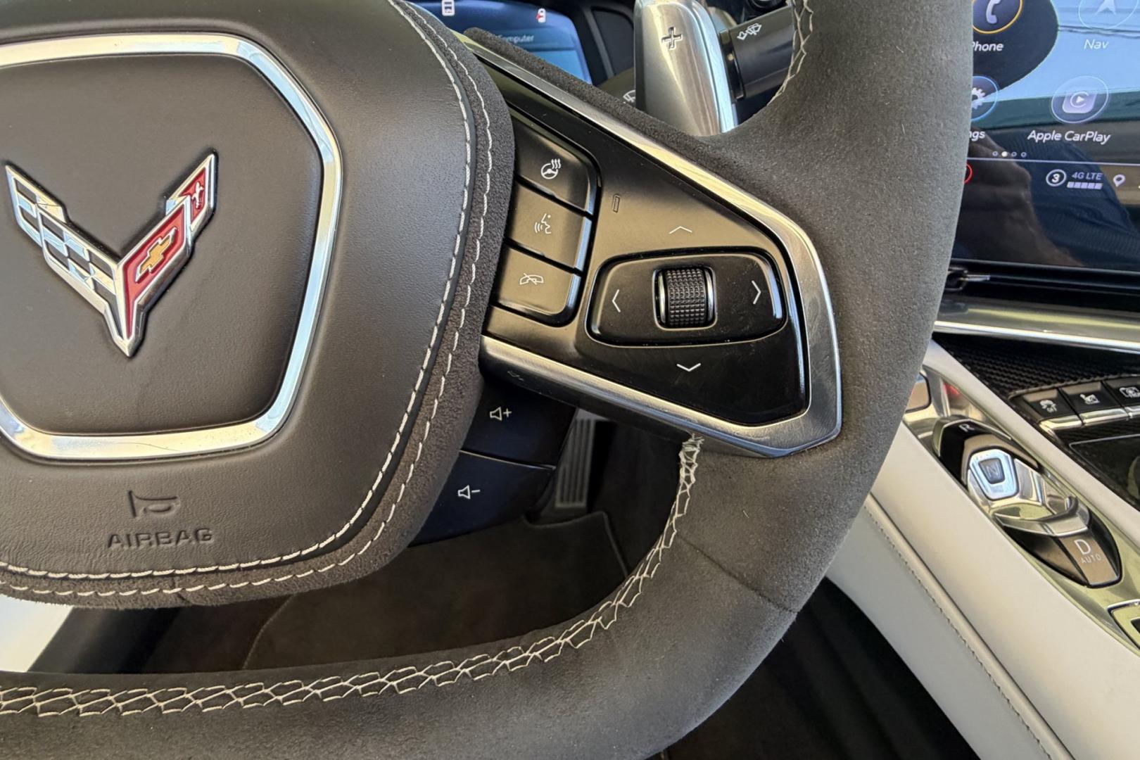 2023 Arctic White /Sky Cool Grey Chevrolet Corvette Stingray 3LT Z51 (1G1YC3D4XP5) with an V8 6.2 Liter engine, Automatic 8 Speed transmission, located at 2304 W. Main St., Boise, ID, 83702, (208) 342-7777, 43.622105, -116.218658 - Stunning! Low Mileage And Highly Optioned Too!- Photo#9