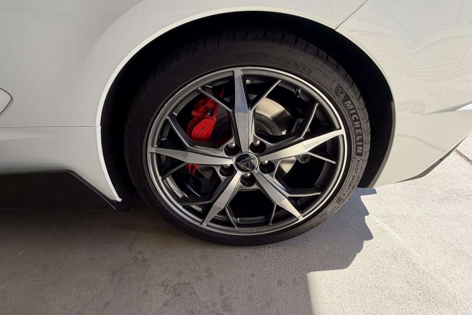 2023 Arctic White /Sky Cool Grey Chevrolet Corvette Stingray 3LT Z51 (1G1YC3D4XP5) with an V8 6.2 Liter engine, Automatic 8 Speed transmission, located at 2304 W. Main St., Boise, ID, 83702, (208) 342-7777, 43.622105, -116.218658 - Stunning! Low Mileage And Highly Optioned Too!- Photo#22
