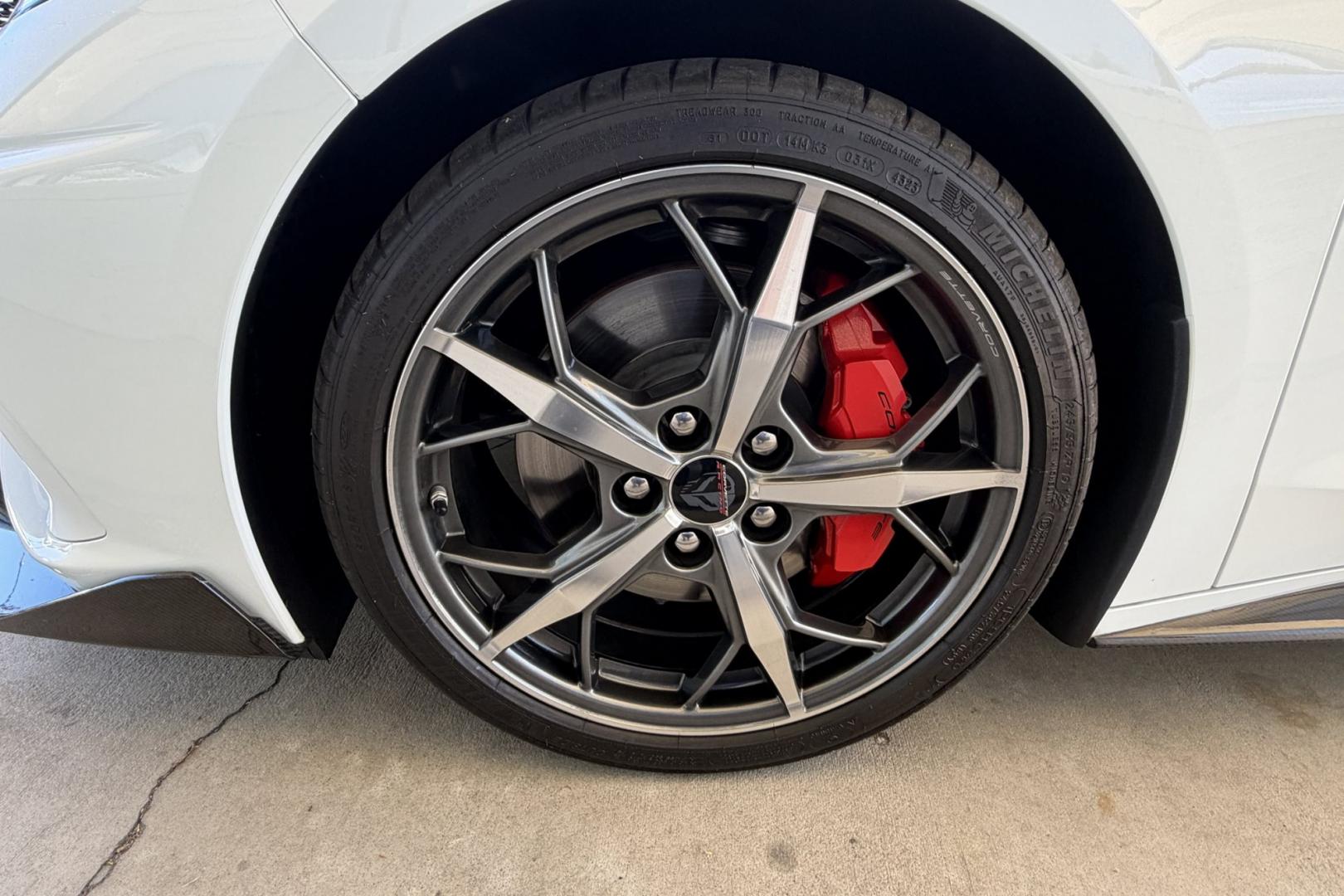2023 Arctic White /Sky Cool Grey Chevrolet Corvette Stingray 3LT Z51 (1G1YC3D4XP5) with an V8 6.2 Liter engine, Automatic 8 Speed transmission, located at 2304 W. Main St., Boise, ID, 83702, (208) 342-7777, 43.622105, -116.218658 - Stunning! Low Mileage And Highly Optioned Too!- Photo#21