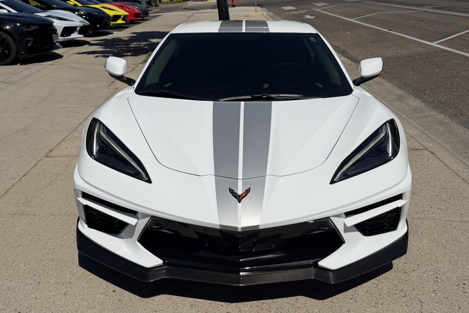 2023 Arctic White /Sky Cool Grey Chevrolet Corvette Stingray 3LT Z51 (1G1YC3D4XP5) with an V8 6.2 Liter engine, Automatic 8 Speed transmission, located at 2304 W. Main St., Boise, ID, 83702, (208) 342-7777, 43.622105, -116.218658 - Stunning! Low Mileage And Highly Optioned Too!- Photo#31