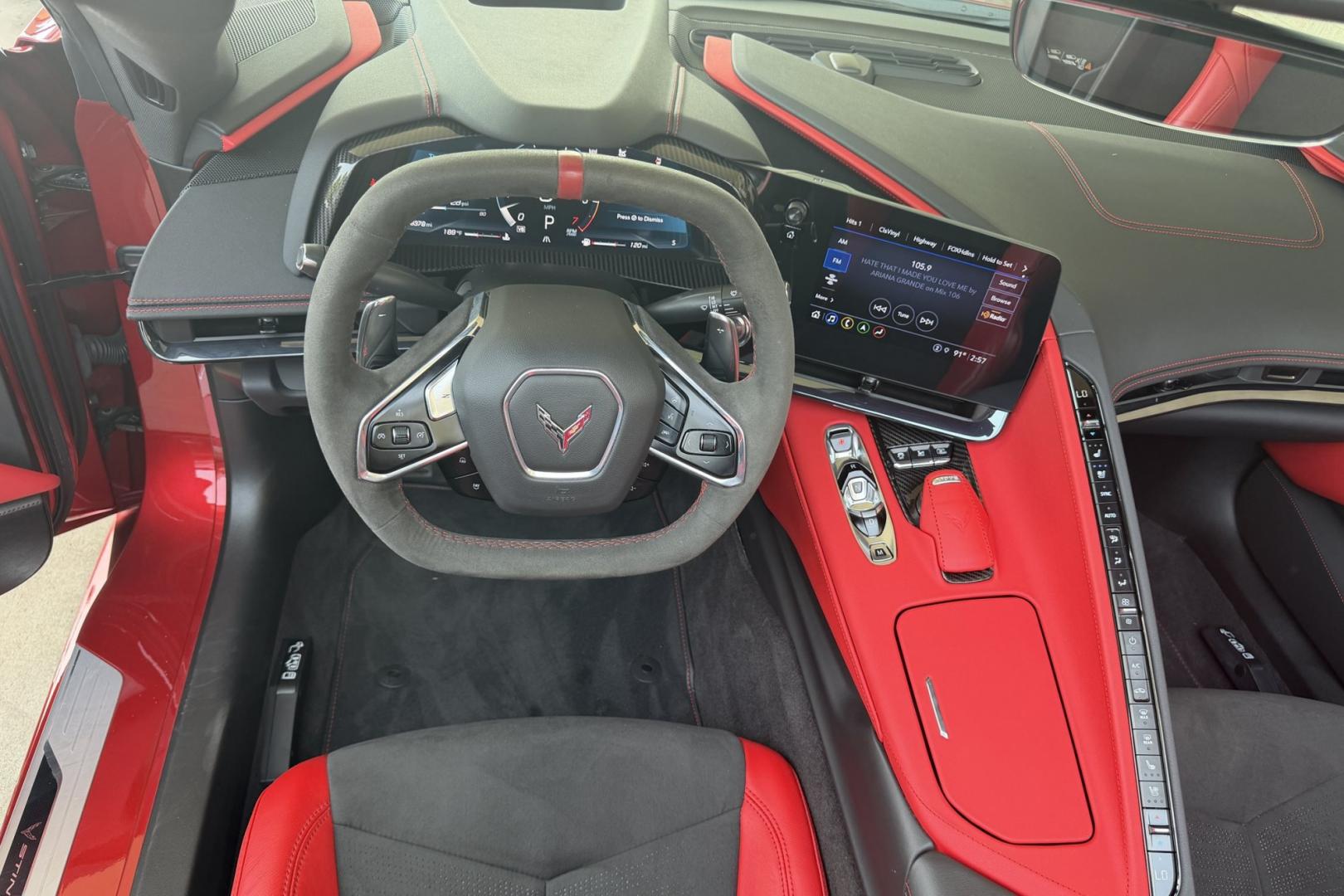 2023 Red Mist Metallic /Jet Black/Adrenaline Red Chevrolet Corvette Stingray 2LT (1G1YB3D46P5) with an V8 6.2 Liter engine, Automatic 8 Speed transmission, located at 2304 W. Main St., Boise, ID, 83702, (208) 342-7777, 43.622105, -116.218658 - Red Mist Metallic! 2LT w/ Lift! Very Clean!- Photo#6