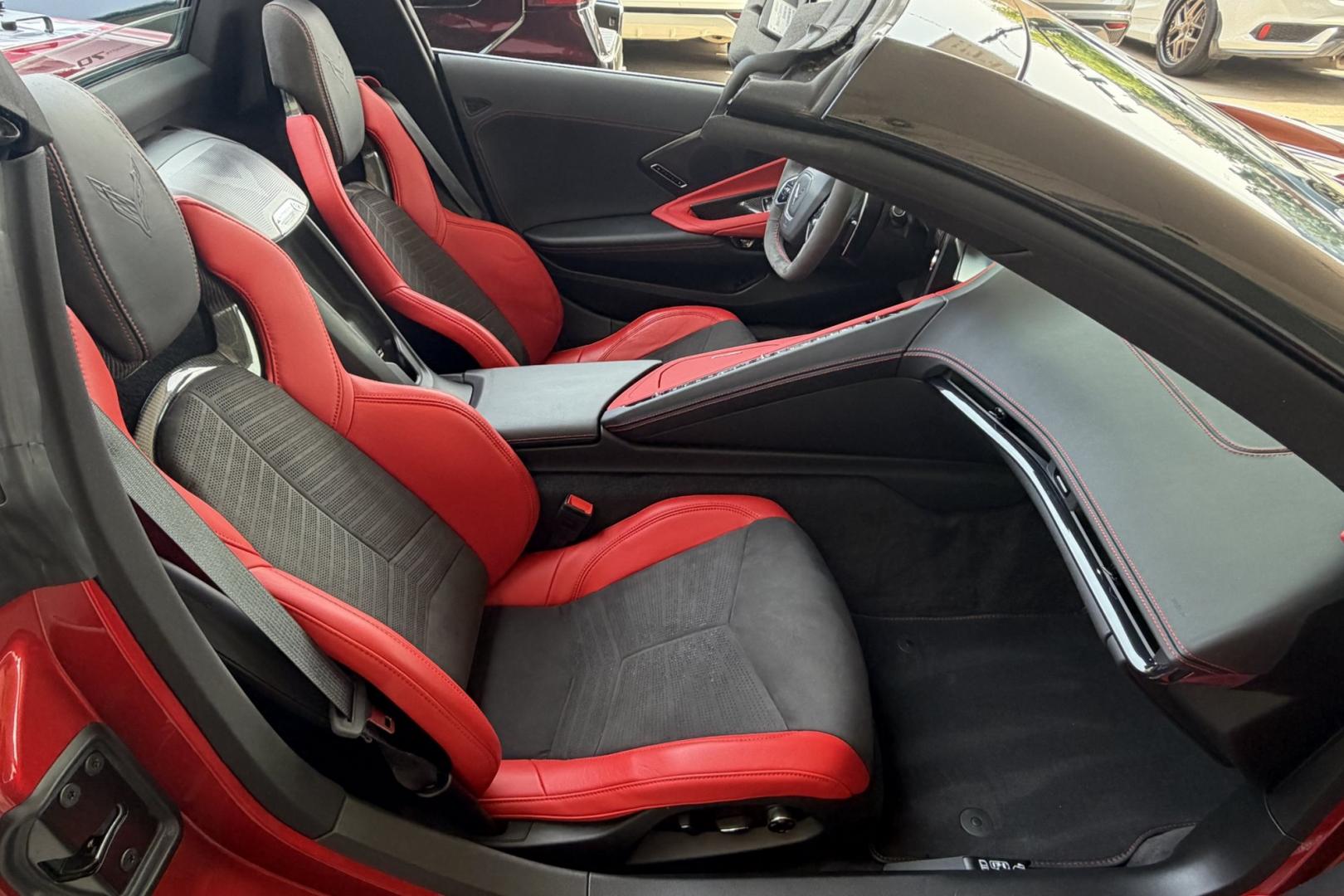 2023 Red Mist Metallic /Jet Black/Adrenaline Red Chevrolet Corvette Stingray 2LT (1G1YB3D46P5) with an V8 6.2 Liter engine, Automatic 8 Speed transmission, located at 2304 W. Main St., Boise, ID, 83702, (208) 342-7777, 43.622105, -116.218658 - Red Mist Metallic! 2LT w/ Lift! Very Clean!- Photo#16