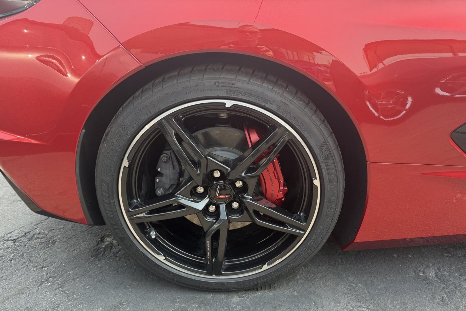 2023 Red Mist Metallic /Jet Black/Adrenaline Red Chevrolet Corvette Stingray 2LT (1G1YB3D46P5) with an V8 6.2 Liter engine, Automatic 8 Speed transmission, located at 2304 W. Main St., Boise, ID, 83702, (208) 342-7777, 43.622105, -116.218658 - Red Mist Metallic! 2LT w/ Lift! Very Clean!- Photo#26