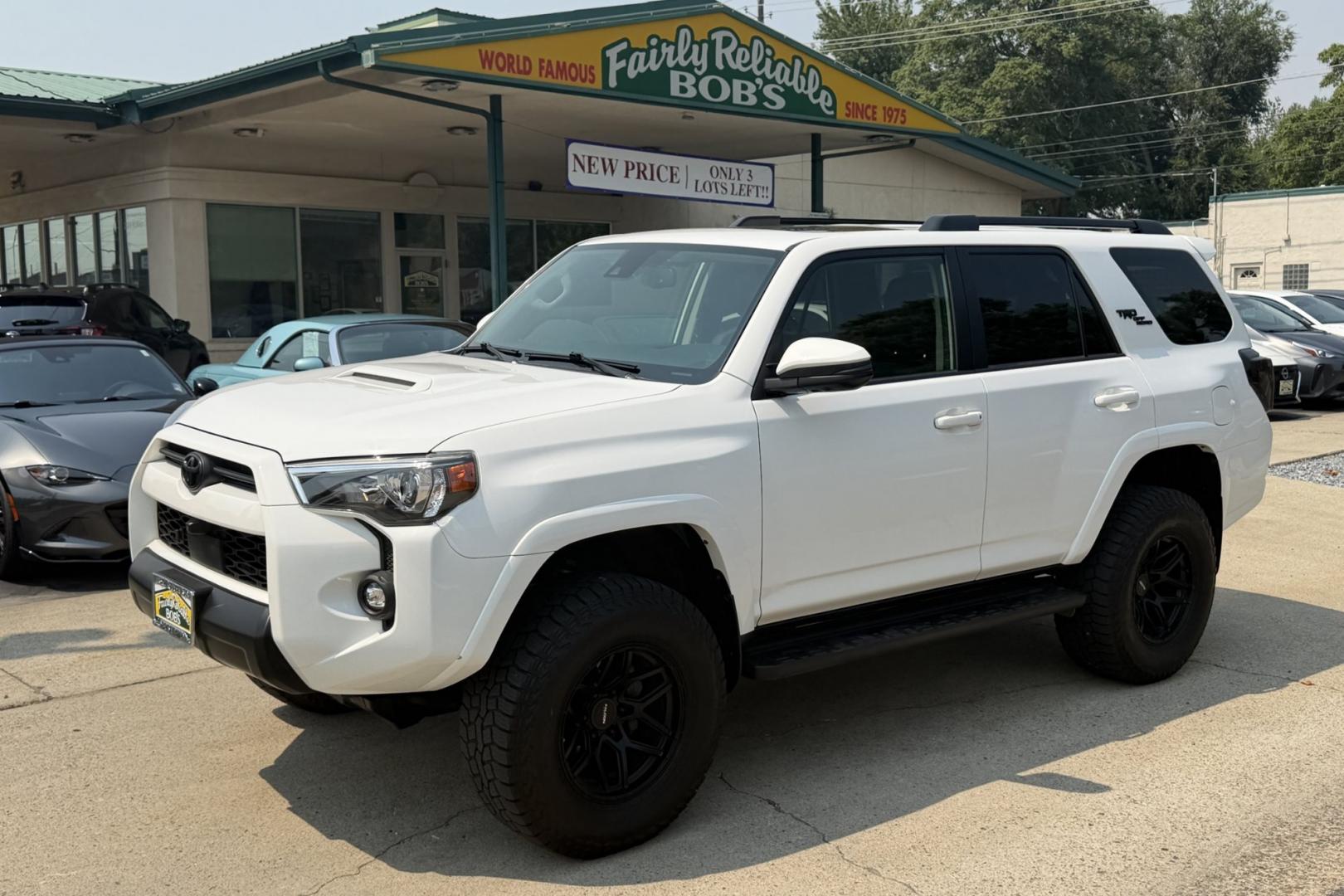 2023 Super White /Black Toyota 4Runner TRD Off Road (JTERU5JR2P6) with an V6 4.0 Liter engine, Automatic transmission, located at 2304 W. Main St., Boise, ID, 83702, (208) 342-7777, 43.622105, -116.218658 - Stunning And Capable 4Runner TRD Off Road!- Photo#0