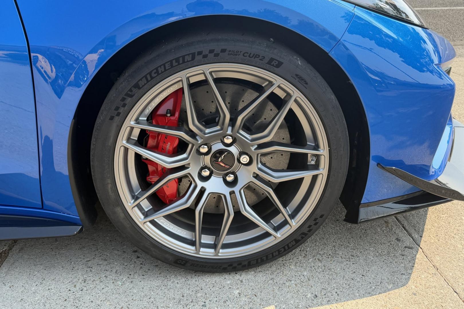 2025 Riptide Blue Metallic /Tension w/ Twilight Blue Dipped Chevrolet Corvette Stingray Z/06 Z/07 3LZ (1G1YF2D39S5) with an V8 5.5 Liter engine, Automatic 8 Speed transmission, located at 2304 W. Main St., Boise, ID, 83702, (208) 342-7777, 43.622105, -116.218658 - Remaining Factory Warranty! This Car Is Beyond Impressive! 670 horsepower and 460 lb-ft of torque!- Photo#32