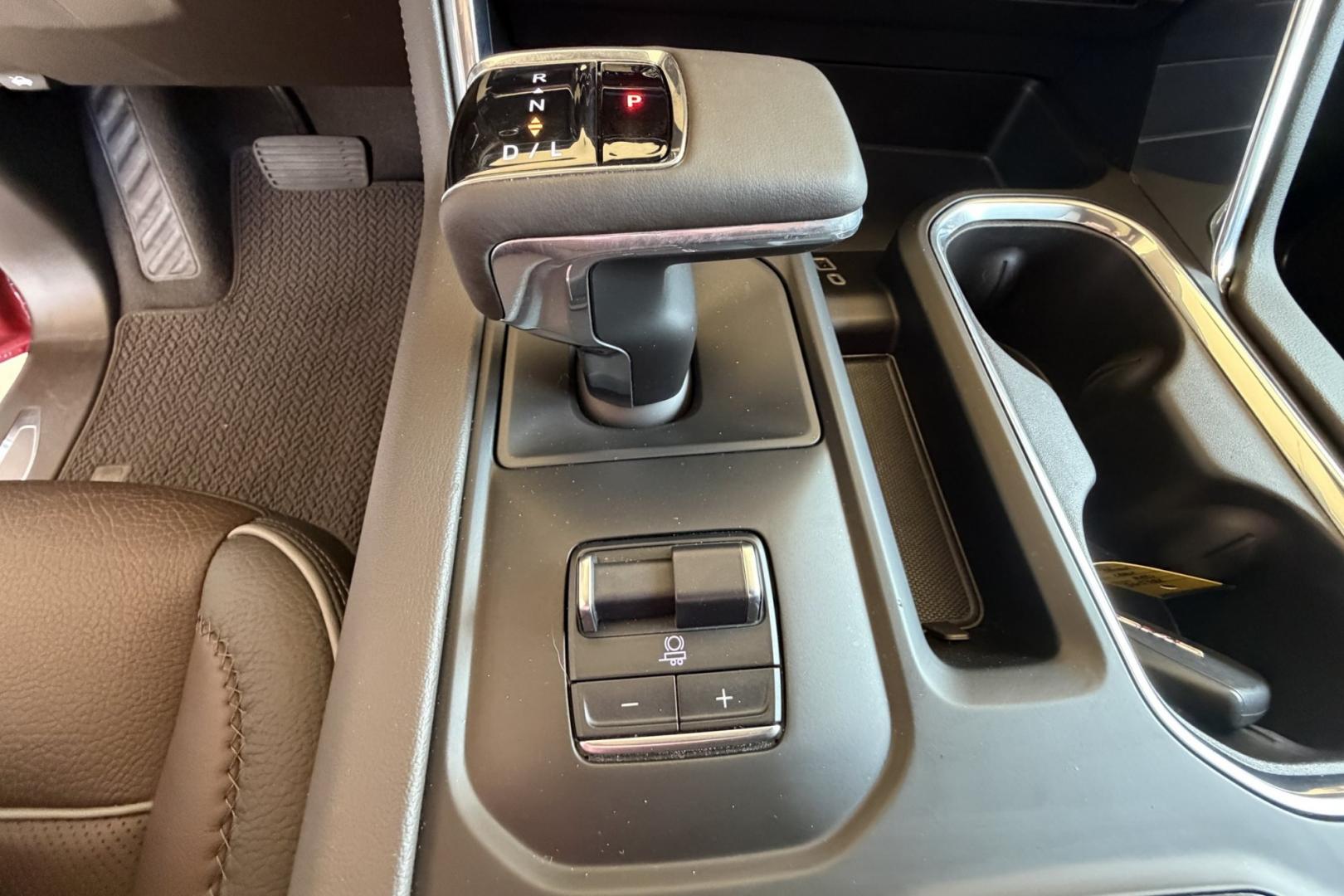 2023 Volcanic Red Tintcoat /Atmosphere/Brownstone GMC Sierra 1500 Denali (3GTUUGE81PG) with an 6 Cyl 3.0 Liter Duramax Turbo Diesel engine, Automatic 10 Speed transmission, located at 2304 W. Main St., Boise, ID, 83702, (208) 342-7777, 43.622105, -116.218658 - Clean, Low Mileage And Stunning! Power Running Boards Too!- Photo#22