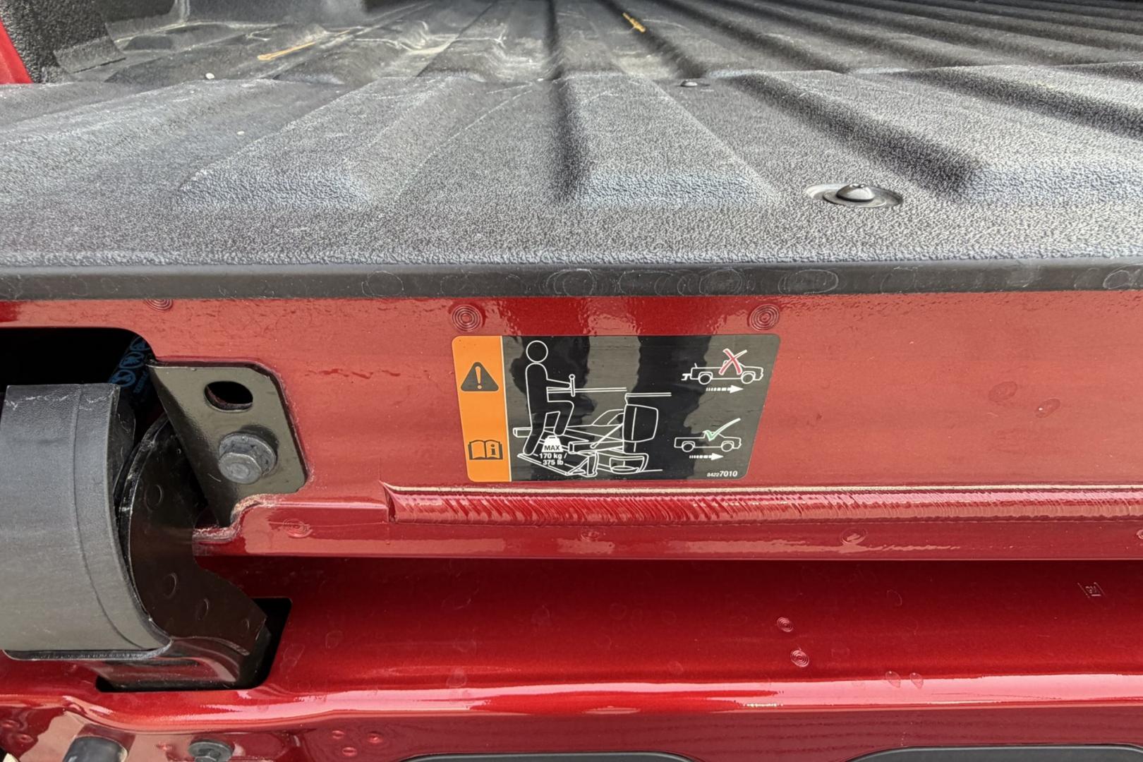 2023 Volcanic Red Tintcoat /Atmosphere/Brownstone GMC Sierra 1500 Denali (3GTUUGE81PG) with an 6 Cyl 3.0 Liter Duramax Turbo Diesel engine, Automatic 10 Speed transmission, located at 2304 W. Main St., Boise, ID, 83702, (208) 342-7777, 43.622105, -116.218658 - Clean, Low Mileage And Stunning! Power Running Boards Too!- Photo#37