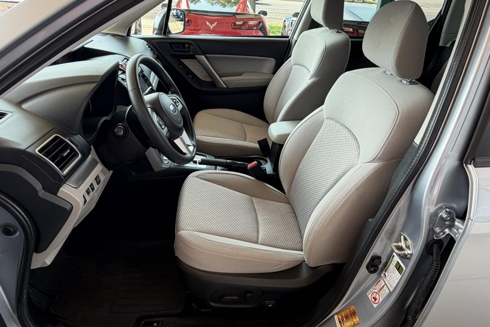 2017 Silver /Gray Subaru Forester Premium (JF2SJAGC7HH) with an H4 2.5 Liter engine, Automatic transmission, located at 2304 W. Main St., Boise, ID, 83702, (208) 342-7777, 43.622105, -116.218658 - Nicely Optioned And Ready To Go!- Photo#13