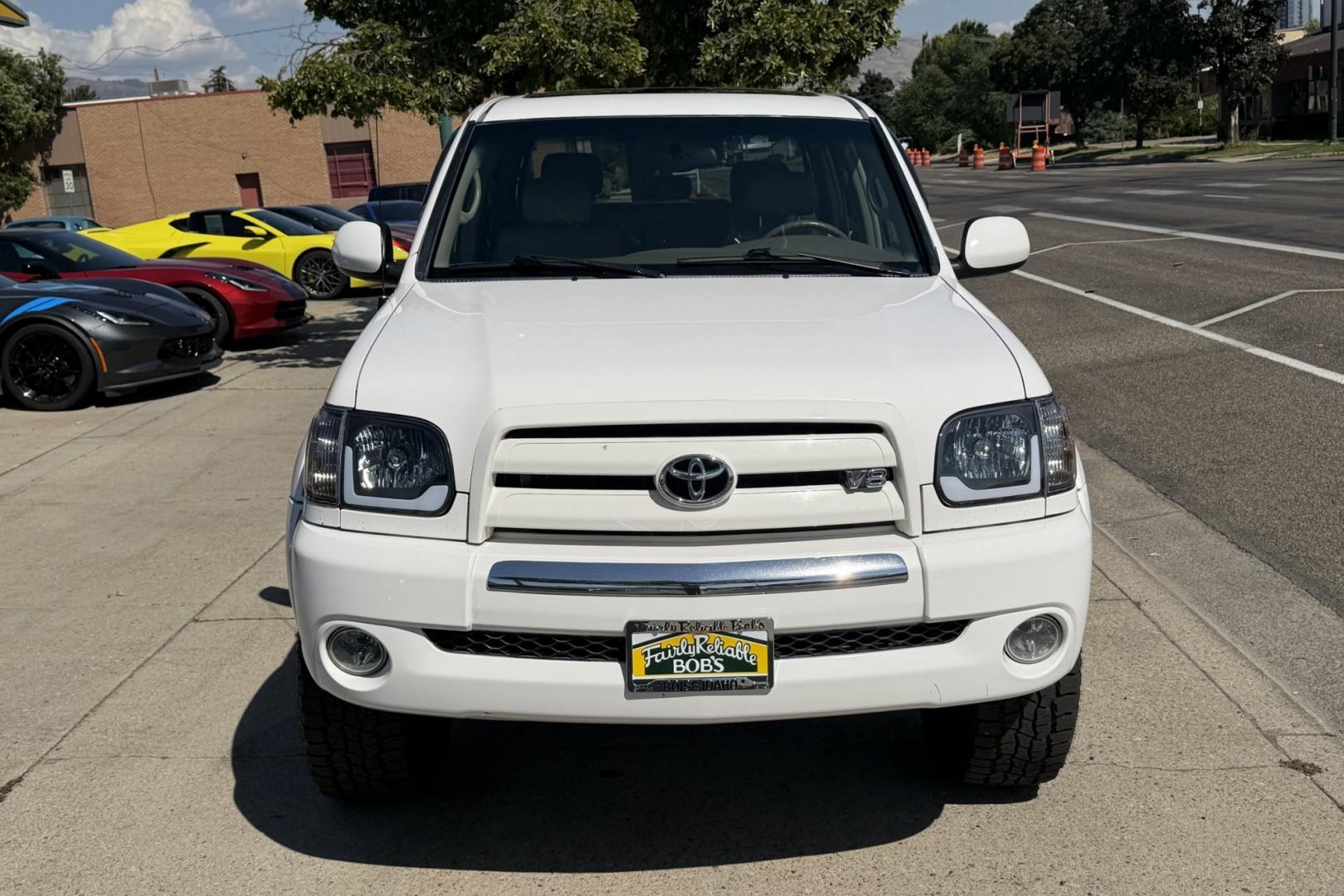 2005 Super White /Tan Toyota Tundra Limited (5TBDT48175S) with an V8 4.7 Liter engine, Automatic transmission, located at 2304 W. Main St., Boise, ID, 83702, (208) 342-7777, 43.622105, -116.218658 - New Wheels And Tires! Clean Tundra!- Photo#3
