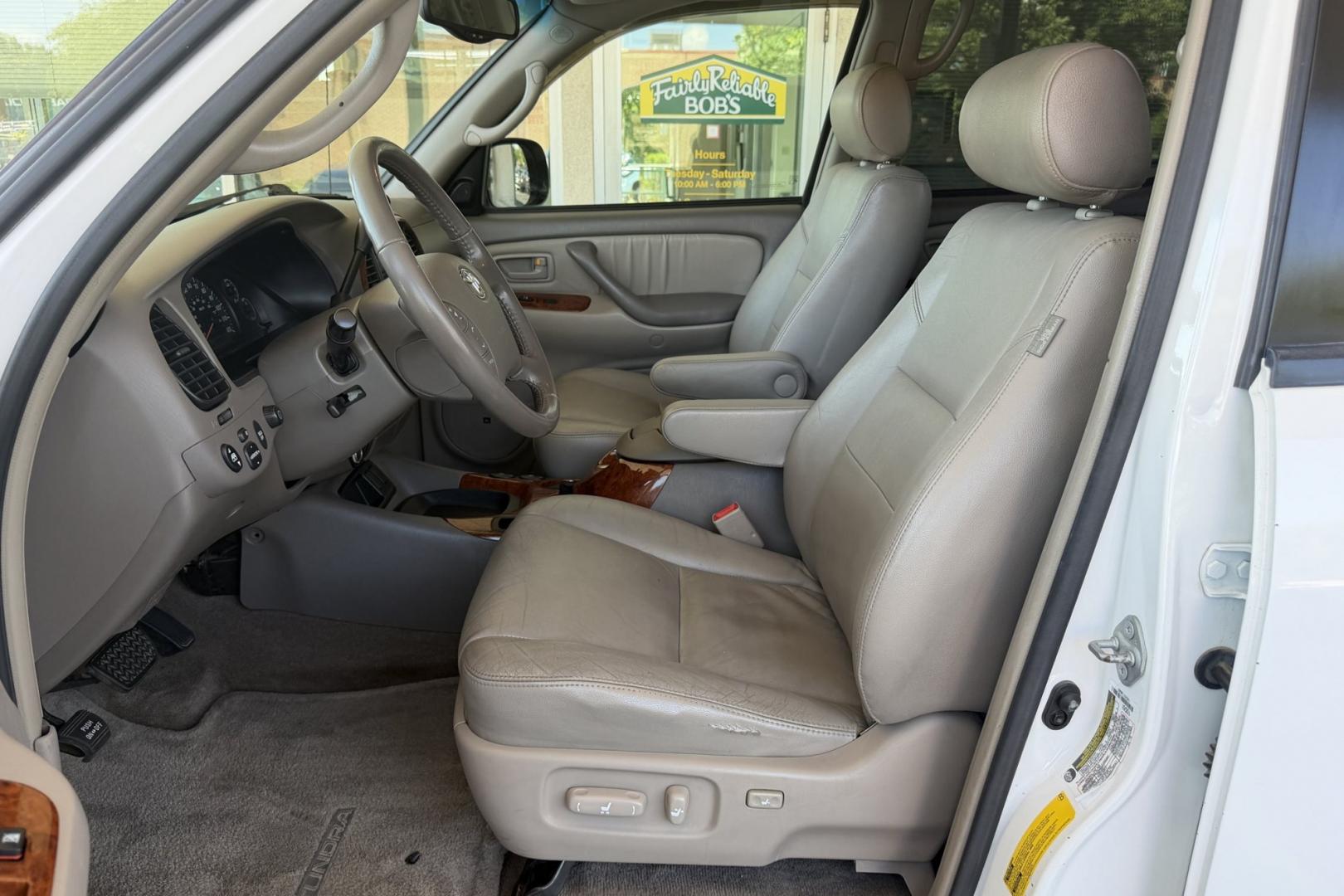 2005 Super White /Tan Toyota Tundra Limited (5TBDT48175S) with an V8 4.7 Liter engine, Automatic transmission, located at 2304 W. Main St., Boise, ID, 83702, (208) 342-7777, 43.622105, -116.218658 - New Wheels And Tires! Clean Tundra!- Photo#7