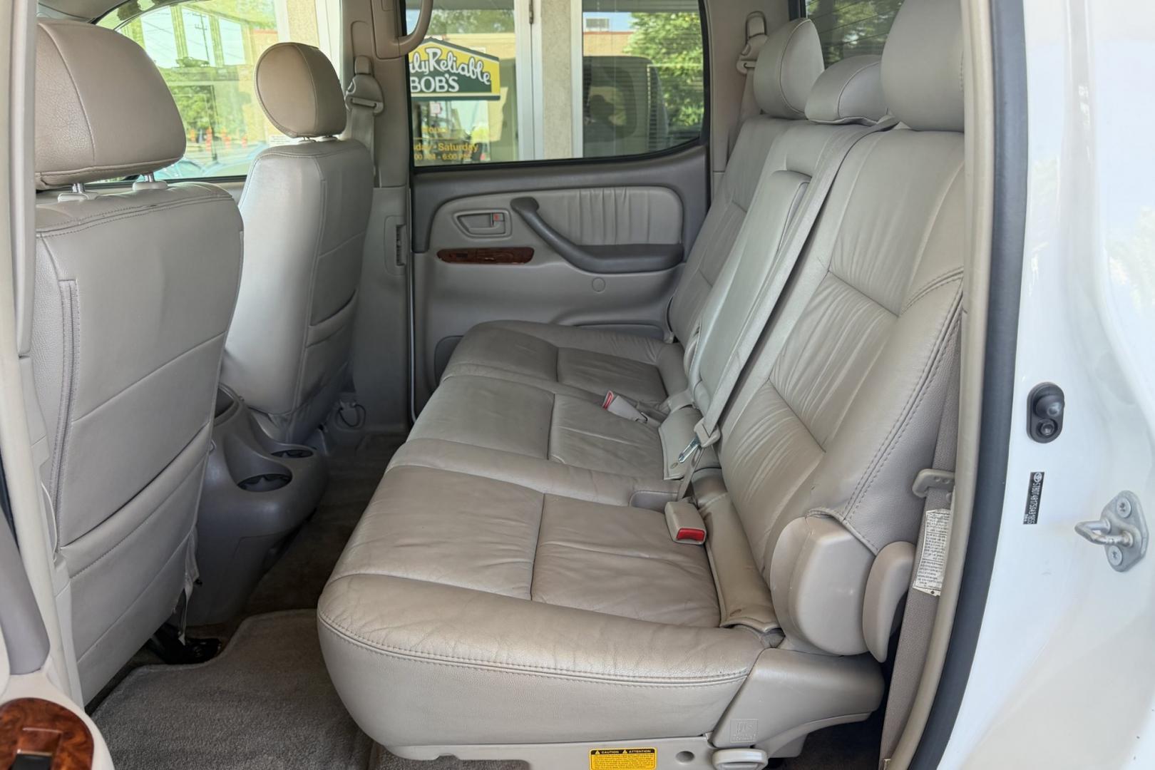 2005 Super White /Tan Toyota Tundra Limited (5TBDT48175S) with an V8 4.7 Liter engine, Automatic transmission, located at 2304 W. Main St., Boise, ID, 83702, (208) 342-7777, 43.622105, -116.218658 - New Wheels And Tires! Clean Tundra!- Photo#8