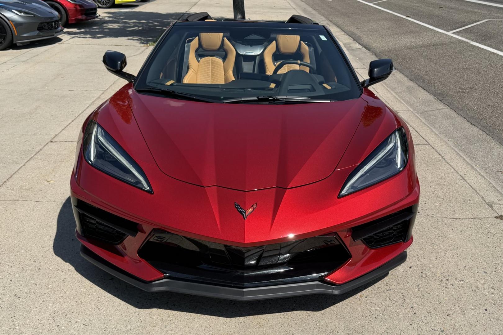 2024 Red Mist Metallic /Natural Dipped Chevrolet Corvette Stingray 2LT (1G1YB3D48R5) with an V8 6.2 Liter engine, Automatic 8 Speed transmission, located at 2304 W. Main St., Boise, ID, 83702, (208) 342-7777, 43.622105, -116.218658 - Stunning 2LT Package With Lift! Remaining Factory Warranty Too!- Photo#3