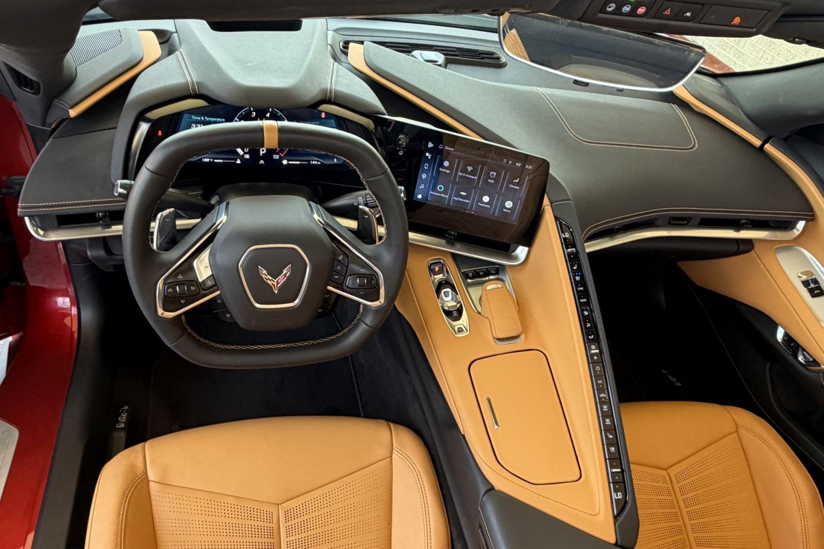 2024 Red Mist Metallic /Natural Dipped Chevrolet Corvette Stingray 2LT (1G1YB3D48R5) with an V8 6.2 Liter engine, Automatic 8 Speed transmission, located at 2304 W. Main St., Boise, ID, 83702, (208) 342-7777, 43.622105, -116.218658 - Stunning 2LT Package With Lift! Remaining Factory Warranty Too!- Photo#15