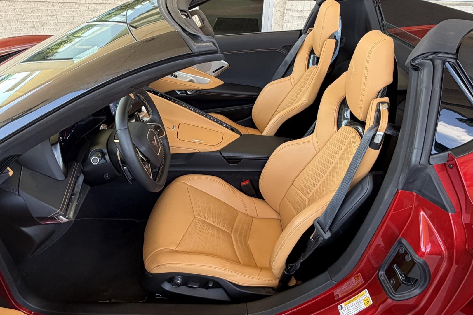 2024 Red Mist Metallic /Natural Dipped Chevrolet Corvette Stingray 2LT (1G1YB3D48R5) with an V8 6.2 Liter engine, Automatic 8 Speed transmission, located at 2304 W. Main St., Boise, ID, 83702, (208) 342-7777, 43.622105, -116.218658 - Stunning 2LT Package With Lift! Remaining Factory Warranty Too!- Photo#14