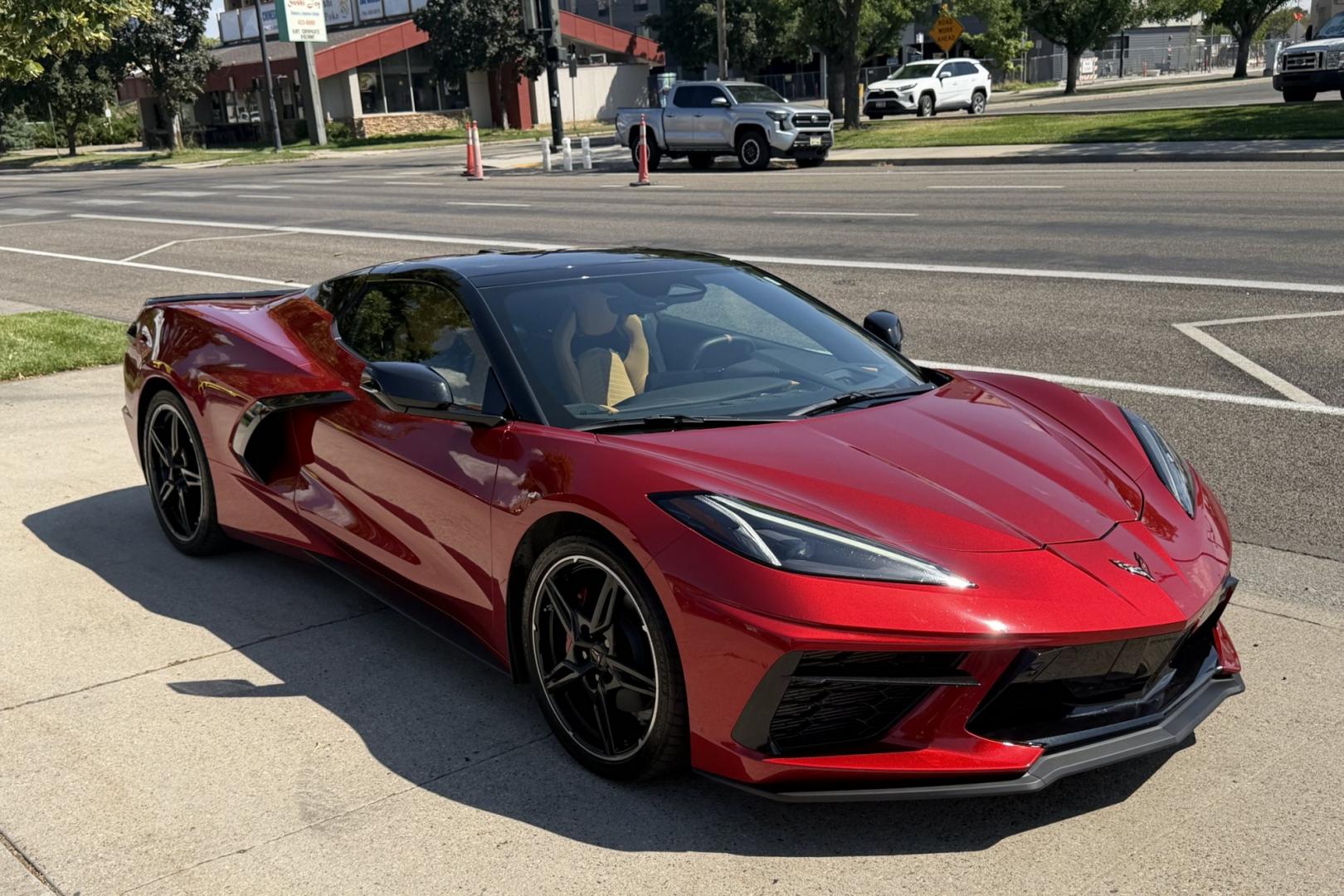 2024 Red Mist Metallic /Natural Dipped Chevrolet Corvette Stingray 2LT (1G1YB3D48R5) with an V8 6.2 Liter engine, Automatic 8 Speed transmission, located at 2304 W. Main St., Boise, ID, 83702, (208) 342-7777, 43.622105, -116.218658 - Stunning 2LT Package With Lift! Remaining Factory Warranty Too!- Photo#29