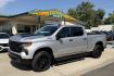2022 Silver /Black Chevrolet Silverado 1500 Z/71 Trail Boss (3GCPDCED8NG) with an V8 5.3 Liter engine, Automatic 8 Speed transmission, located at 2304 W. Main St., Boise, ID, 83702, (208) 342-7777, 43.622105, -116.218658 - New Tires! Seats 6! Ready To Go!- Photo#0