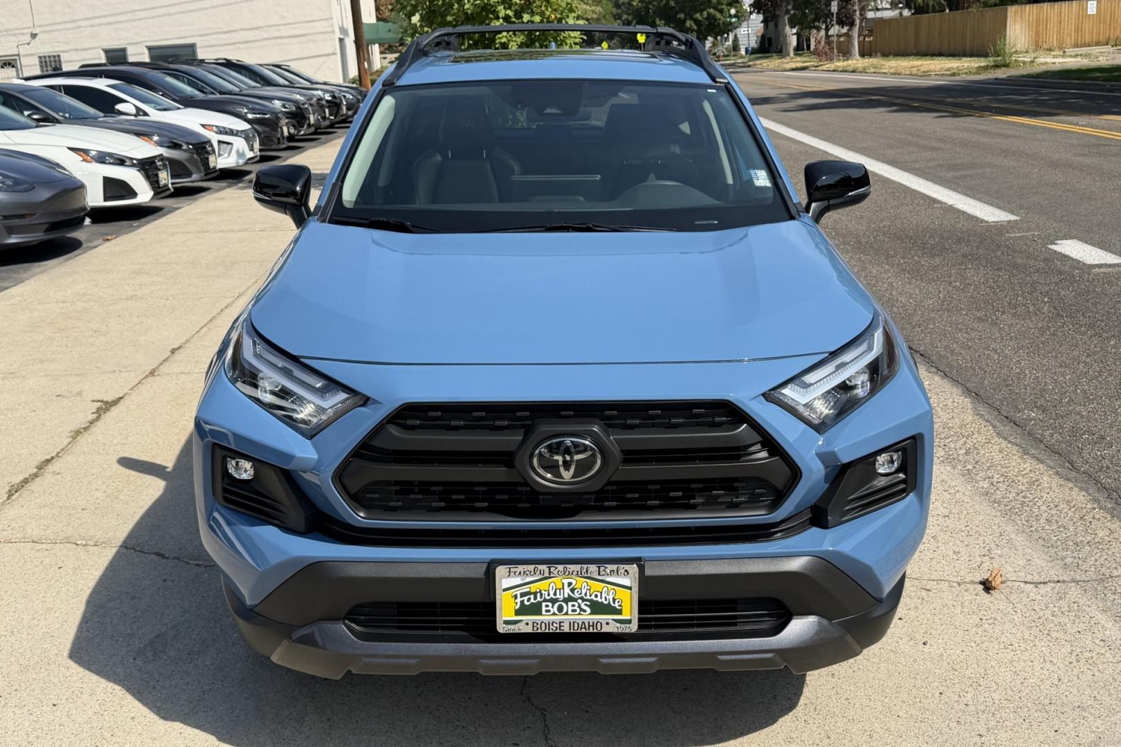 2024 Cavalry Blue /Black Toyota RAV4 TRD Off Road (2T3S1RFV9RW) with an 4 Cyl 2.5 Liter engine, Automatic 8 Speed transmission, located at 2304 W. Main St., Boise, ID, 83702, (208) 342-7777, 43.622105, -116.218658 - Remaining Factory Warranty! Capable Off Road RAV4!- Photo#3
