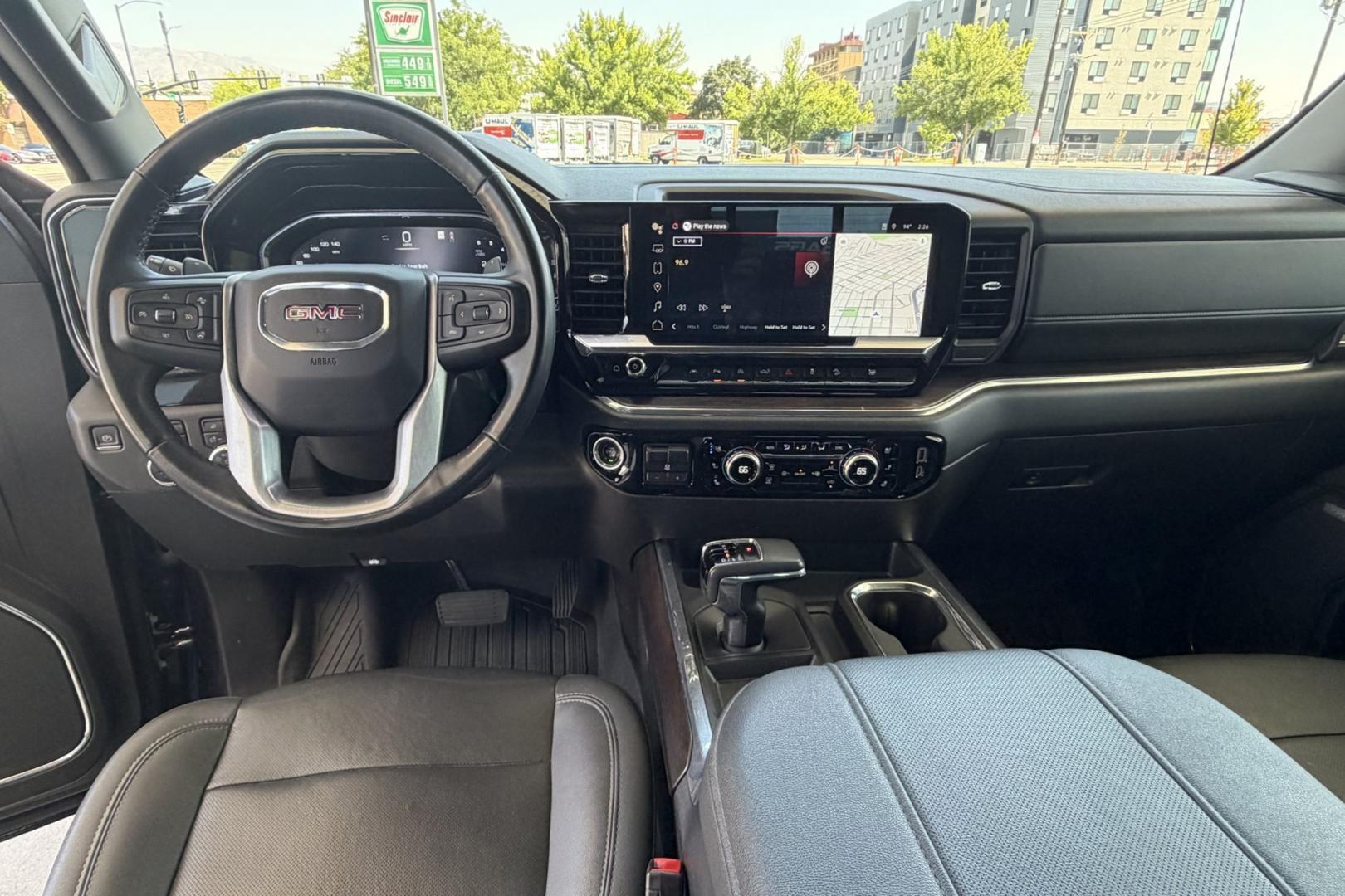 2024 Titanium Rush Metallic /Jet Black GMC Sierra 1500 SLT X31 (1GTUUDE88RZ) with an 6 Cyl 3.0 Liter Duramax Turbo Diesel engine, Automatic 10 Speed transmission, located at 2304 W. Main St., Boise, ID, 83702, (208) 342-7777, 43.622105, -116.218658 - New Tires! Highly Optioned And Ready To Go!- Photo#19