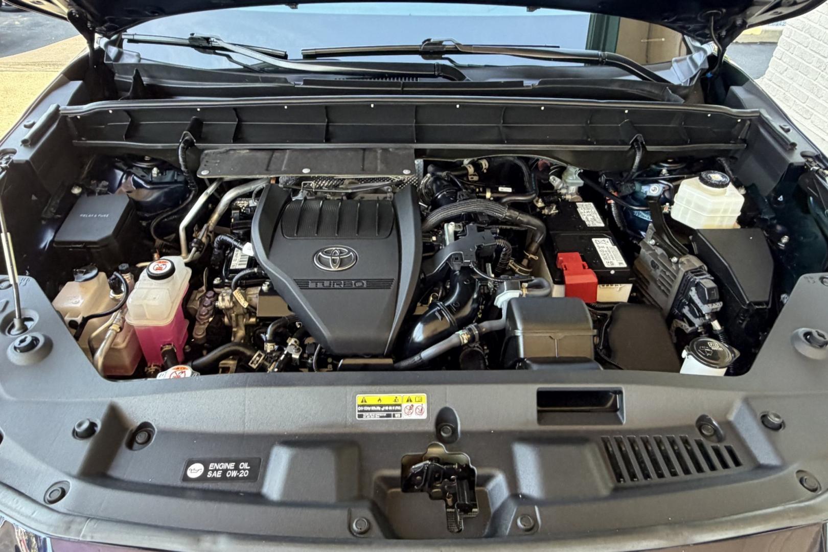 2023 Dark Blue Pearl /Red/Black Toyota Highlander XSE (5TDKDRBH9PS) with an 4 Cyl 2.4 Liter Turbo engine, Automatic 8 Speed transmission, located at 2304 W. Main St., Boise, ID, 83702, (208) 342-7777, 43.622105, -116.218658 - Highly Optioned, 7 Passenger And Clean!- Photo#18