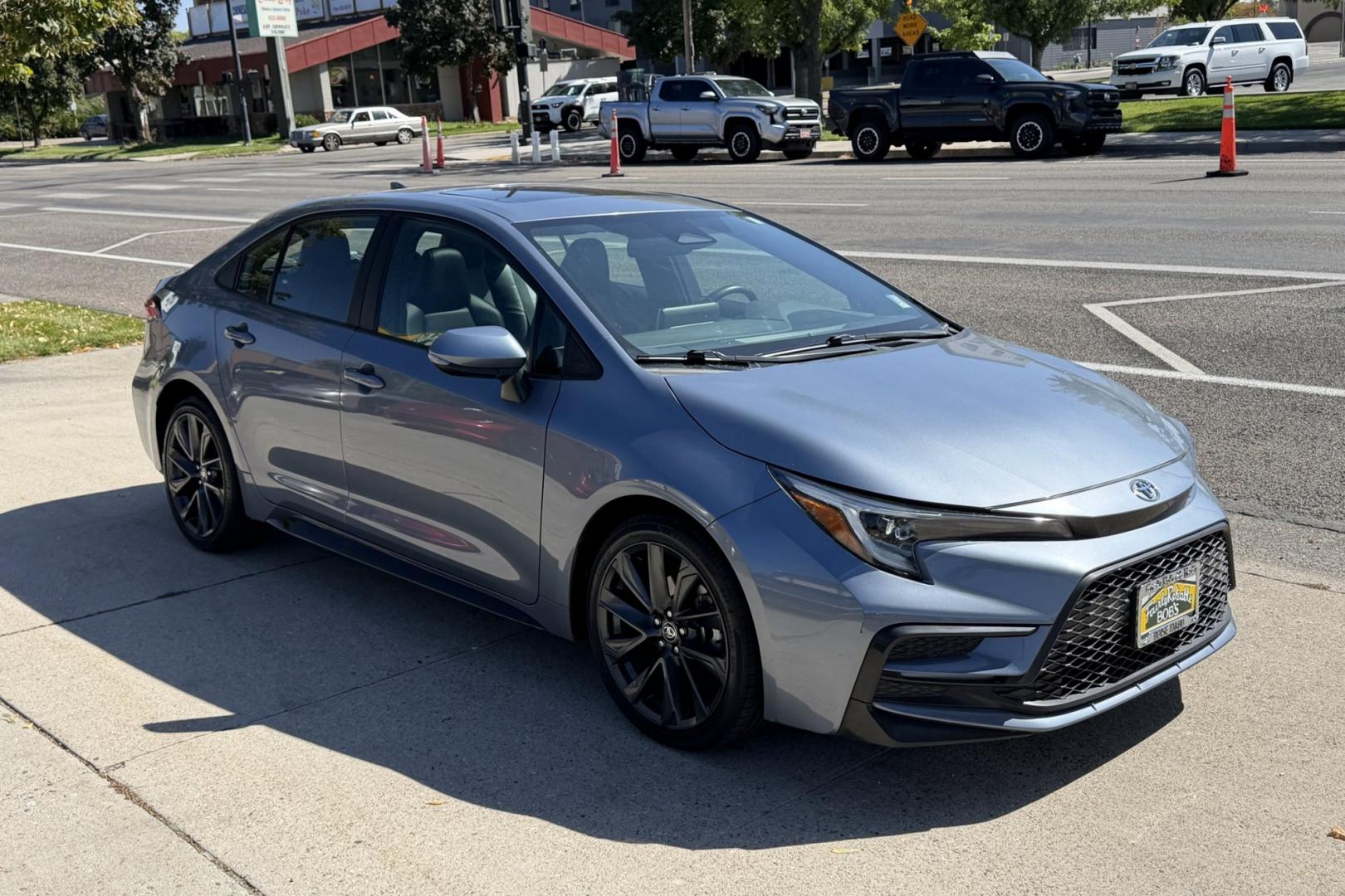 2024 Celestite Gray Metallic /Black Toyota Corolla XSE (5YFT4MCE0RP) with an 4 Cyl 2.0 Liter engine, Automatic transmission, located at 2304 W. Main St., Boise, ID, 83702, (208) 342-7777, 43.622105, -116.218658 - Great Fuel Economy! Sunroof Too!- Photo#2