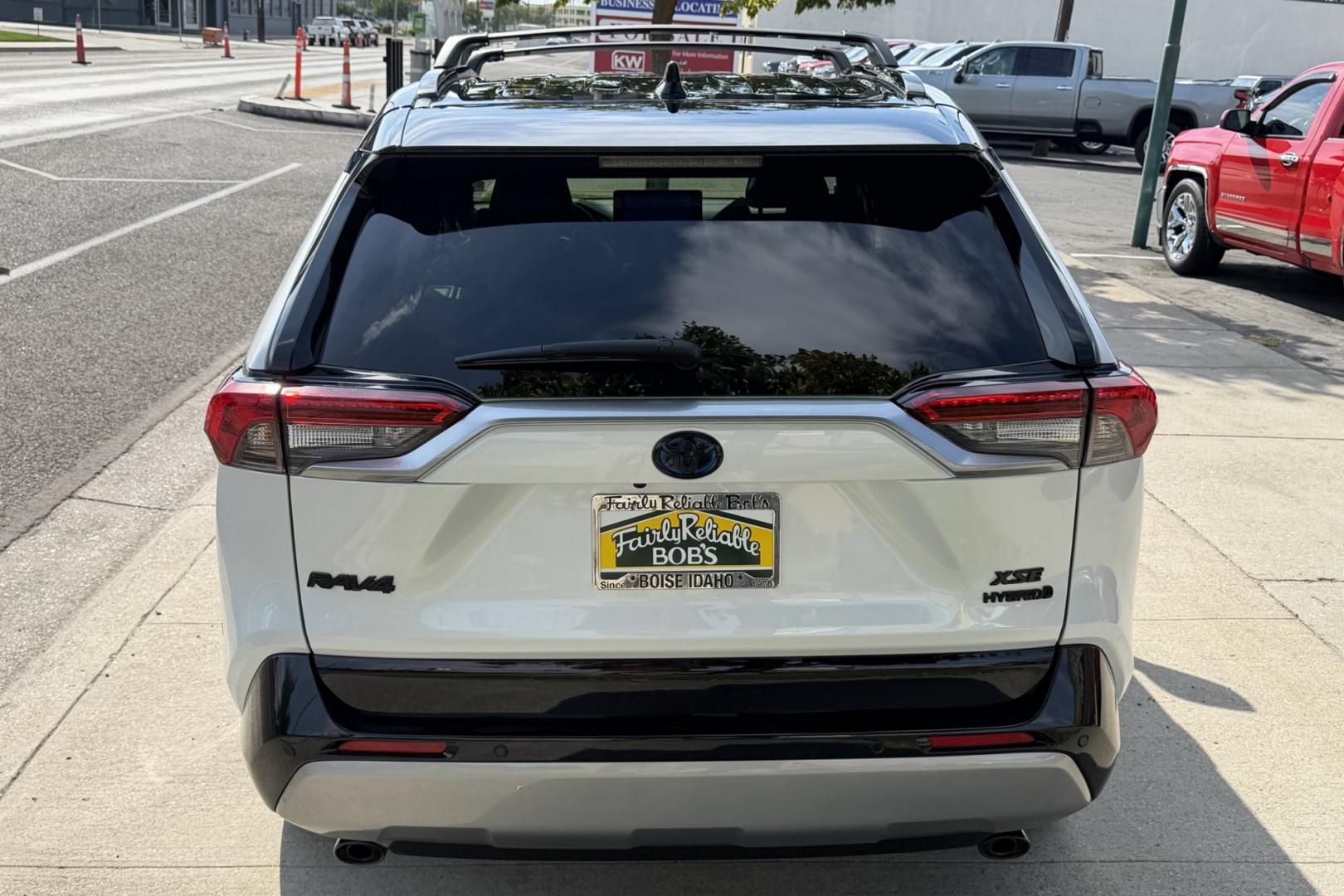 2024 Wind Chill Pearl /Black Toyota RAV4 Hybrid XSE (JTME6RFV8RD) with an 4 Cyl 2.5 Liter Hybrid engine, Automatic transmission, located at 2304 W. Main St., Boise, ID, 83702, (208) 342-7777, 43.622105, -116.218658 - New Tires! Great Fuel Economy! Hard To Find! Great To Own!- Photo#1