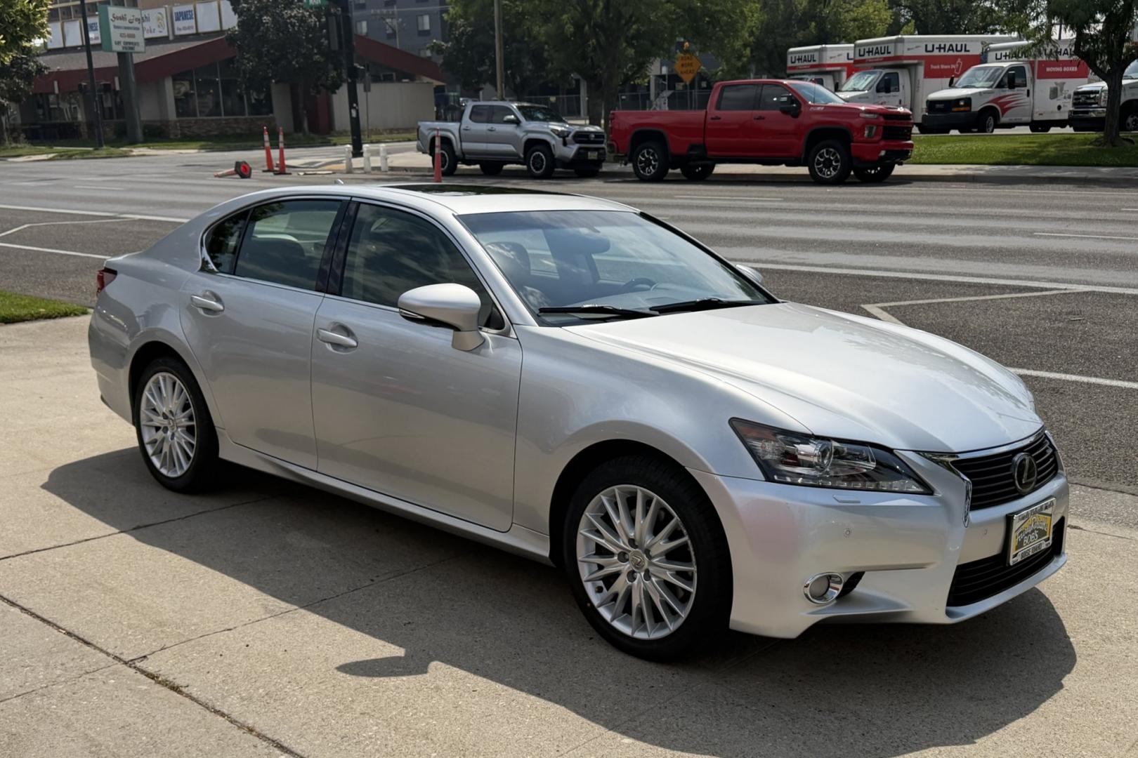 2013 Liquid Platinum Metallic /Black Lexus GS 350 Luxury Premium Cold Weather (JTHCE1BL9D5) with an V6 3.5 Liter engine, Automatic 6 Speed transmission, located at 2304 W. Main St., Boise, ID, 83702, (208) 342-7777, 43.622105, -116.218658 - Rare Find! New Tires! Highly Optioned All Wheel Drive!- Photo#2
