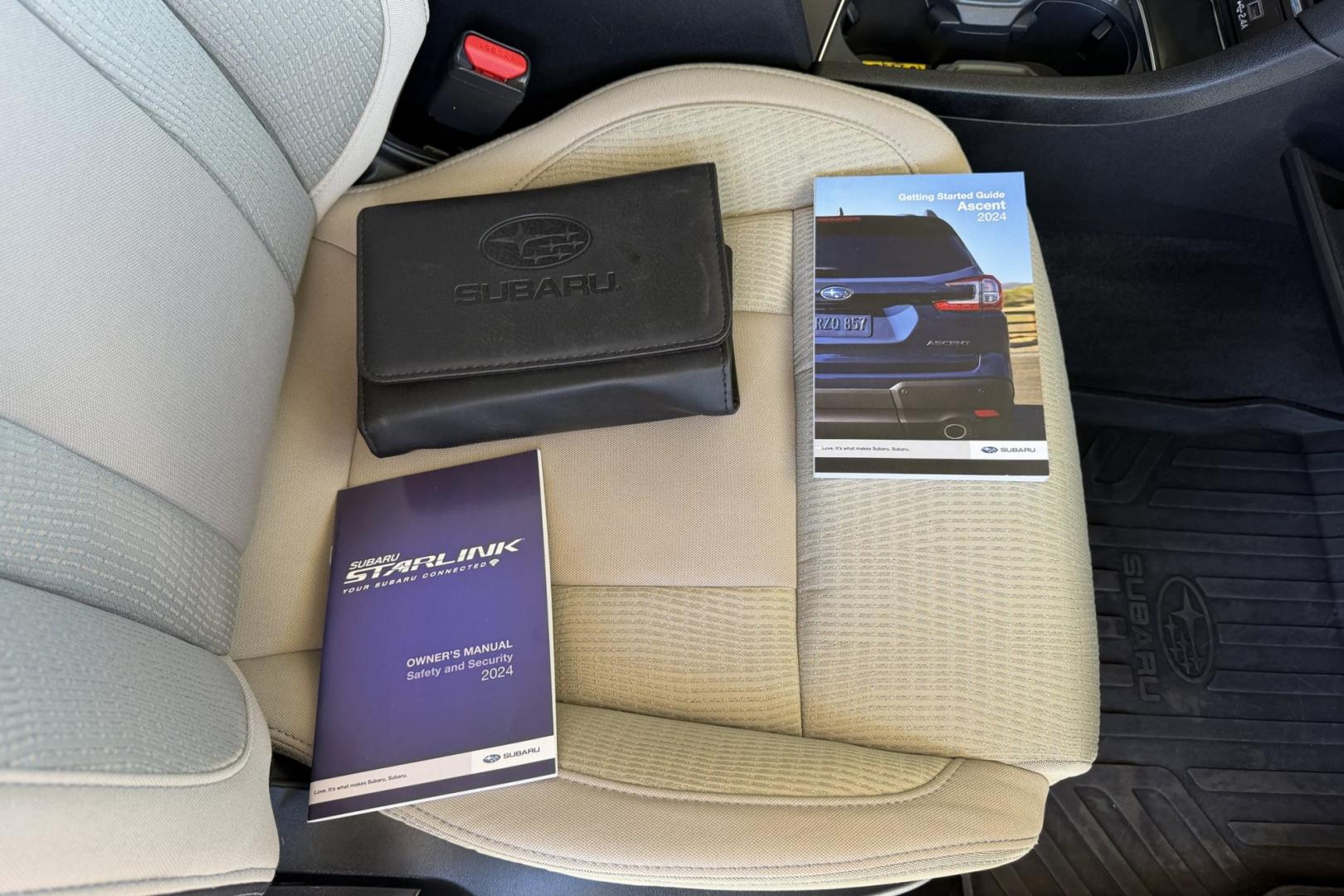 2024 Autumn Green Metallic /Warm Ivory Subaru Ascent Premium (4S4WMACD2R3) with an H4 2.4 Liter Turbo engine, Automatic transmission, located at 2304 W. Main St., Boise, ID, 83702, (208) 342-7777, 43.622105, -116.218658 - New Tires! Seats 8! Remaining Factory Warranty!- Photo#19
