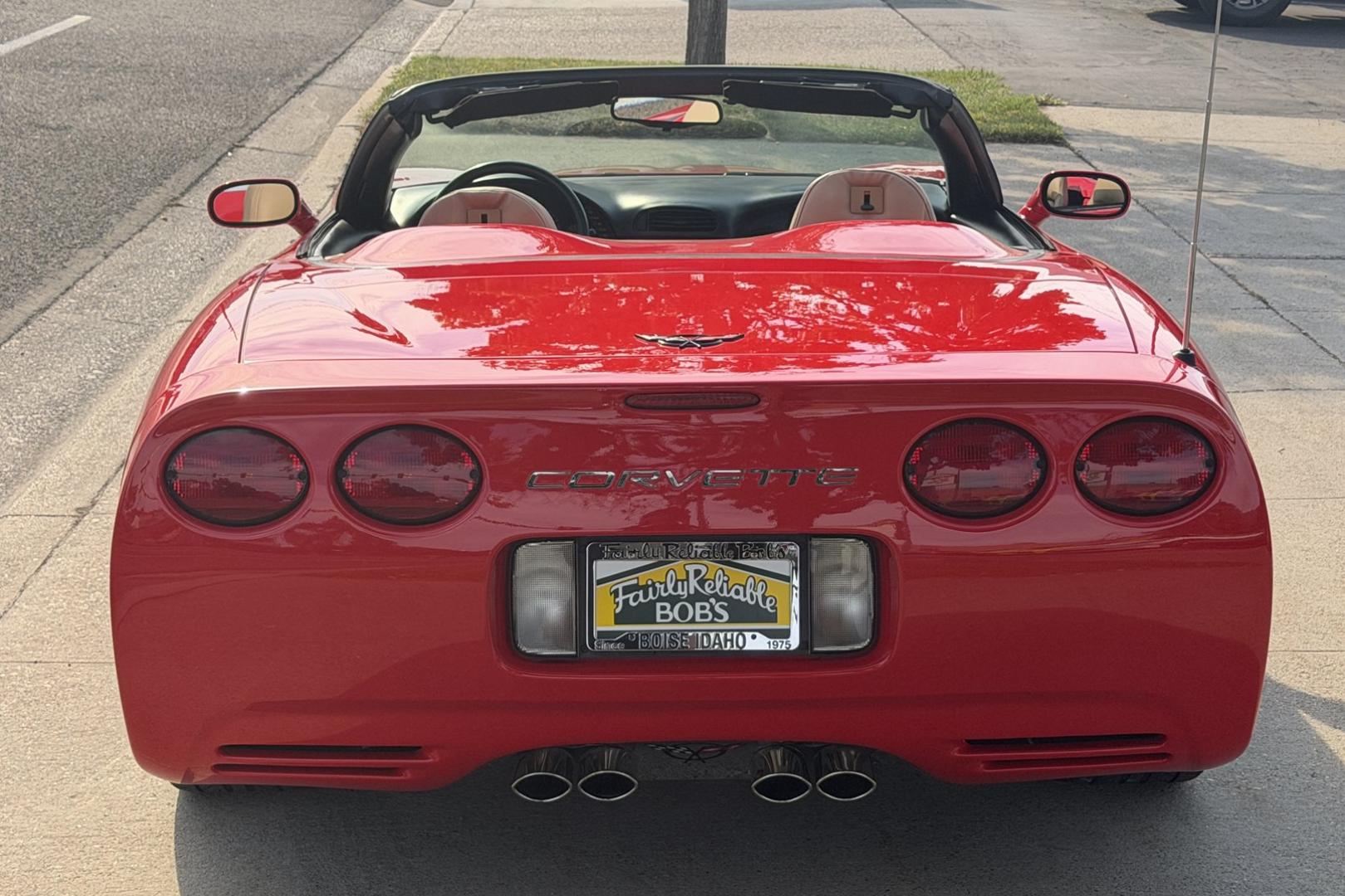 1998 Torch Red /Tan Chevrolet Corvette (1G1YY32G3W5) with an V8 5.7 Liter engine, Automatic transmission, located at 2304 W. Main St., Boise, ID, 83702, (208) 342-7777, 43.622105, -116.218658 - Low Mileage Corvette Convertible! Ready For Fun!- Photo#1