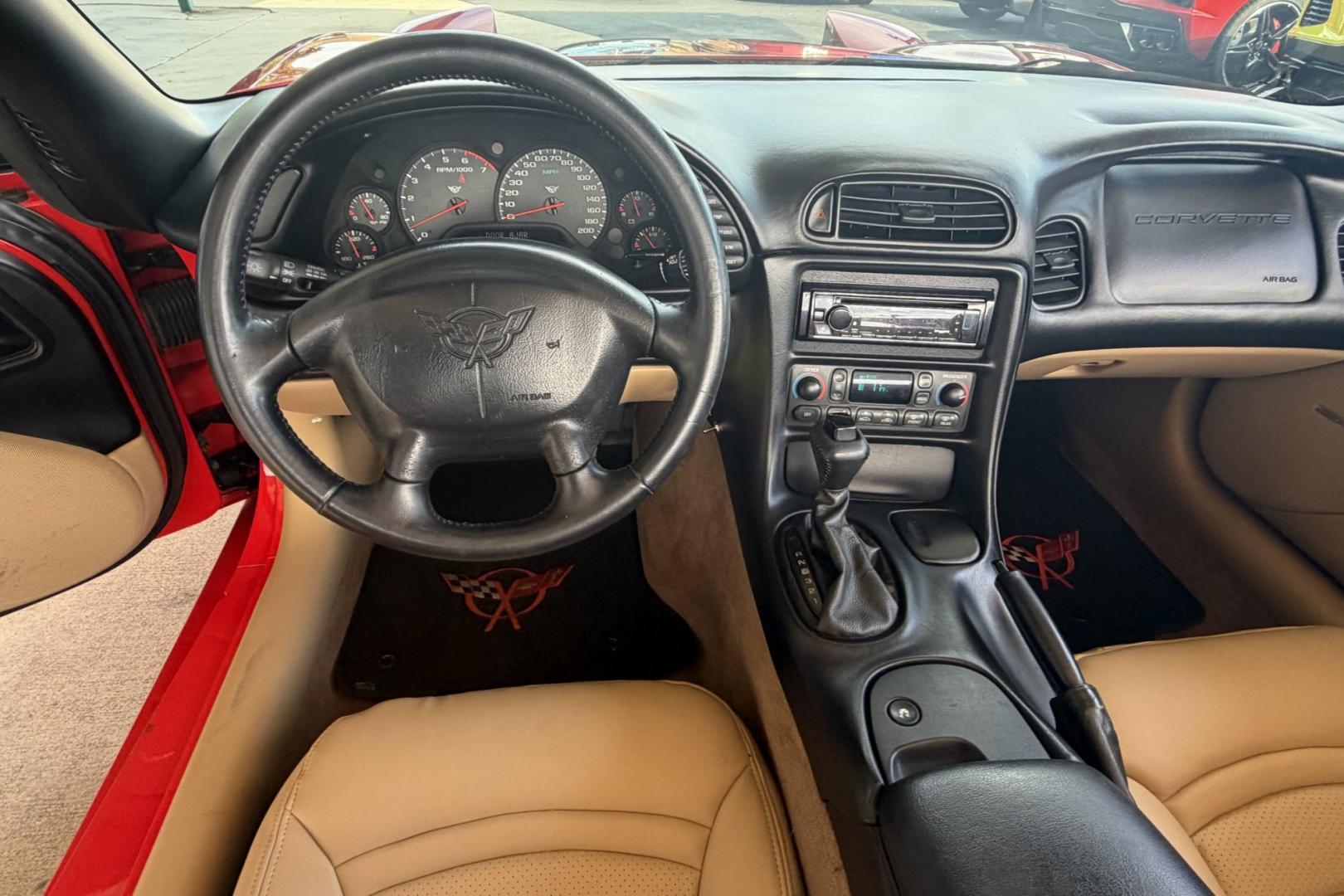 1998 Torch Red /Tan Chevrolet Corvette (1G1YY32G3W5) with an V8 5.7 Liter engine, Automatic transmission, located at 2304 W. Main St., Boise, ID, 83702, (208) 342-7777, 43.622105, -116.218658 - Low Mileage Corvette Convertible! Ready For Fun!- Photo#7