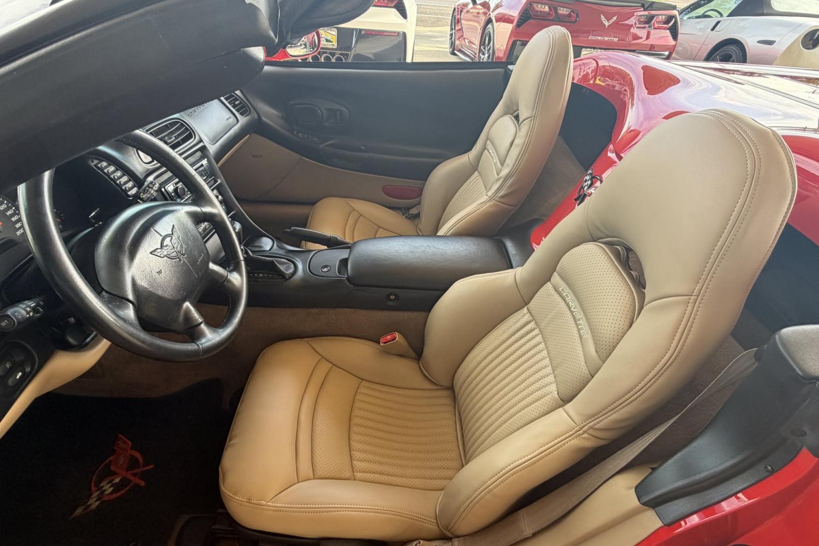 1998 Torch Red /Tan Chevrolet Corvette (1G1YY32G3W5) with an V8 5.7 Liter engine, Automatic transmission, located at 2304 W. Main St., Boise, ID, 83702, (208) 342-7777, 43.622105, -116.218658 - Low Mileage Corvette Convertible! Ready For Fun!- Photo#6