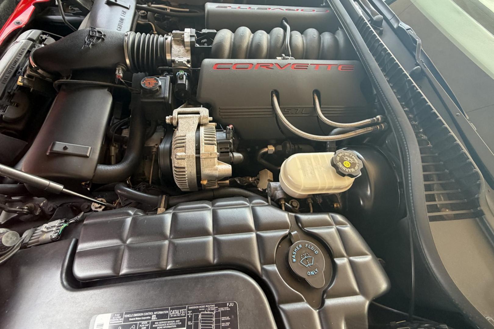 1998 Torch Red /Tan Chevrolet Corvette (1G1YY32G3W5) with an V8 5.7 Liter engine, Automatic transmission, located at 2304 W. Main St., Boise, ID, 83702, (208) 342-7777, 43.622105, -116.218658 - Low Mileage Corvette Convertible! Ready For Fun!- Photo#9