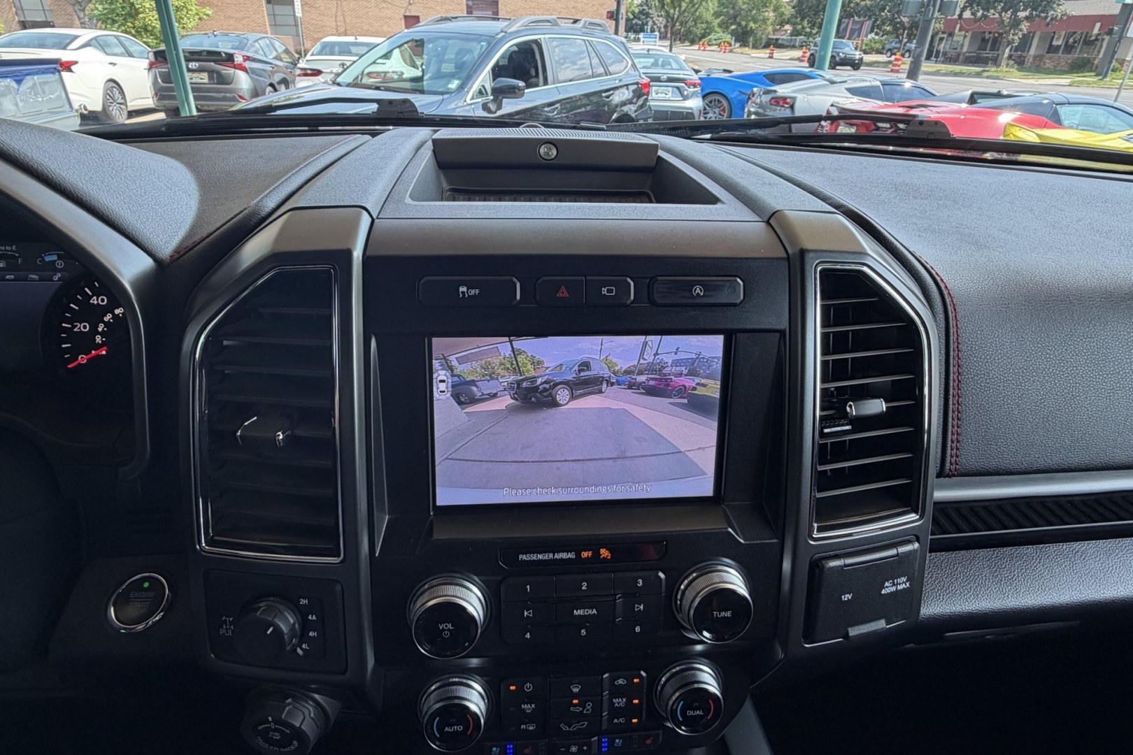 2020 Oxford White /Black/Red Ford F-150 Lariat Sport (1FTEW1E52LF) with an V8 5.0 Liter engine, Automatic 10 Speed transmission, located at 2304 W. Main St., Boise, ID, 83702, (208) 342-7777, 43.622105, -116.218658 - Power Running Boards! Low Mileage! Ready To Go!- Photo#7