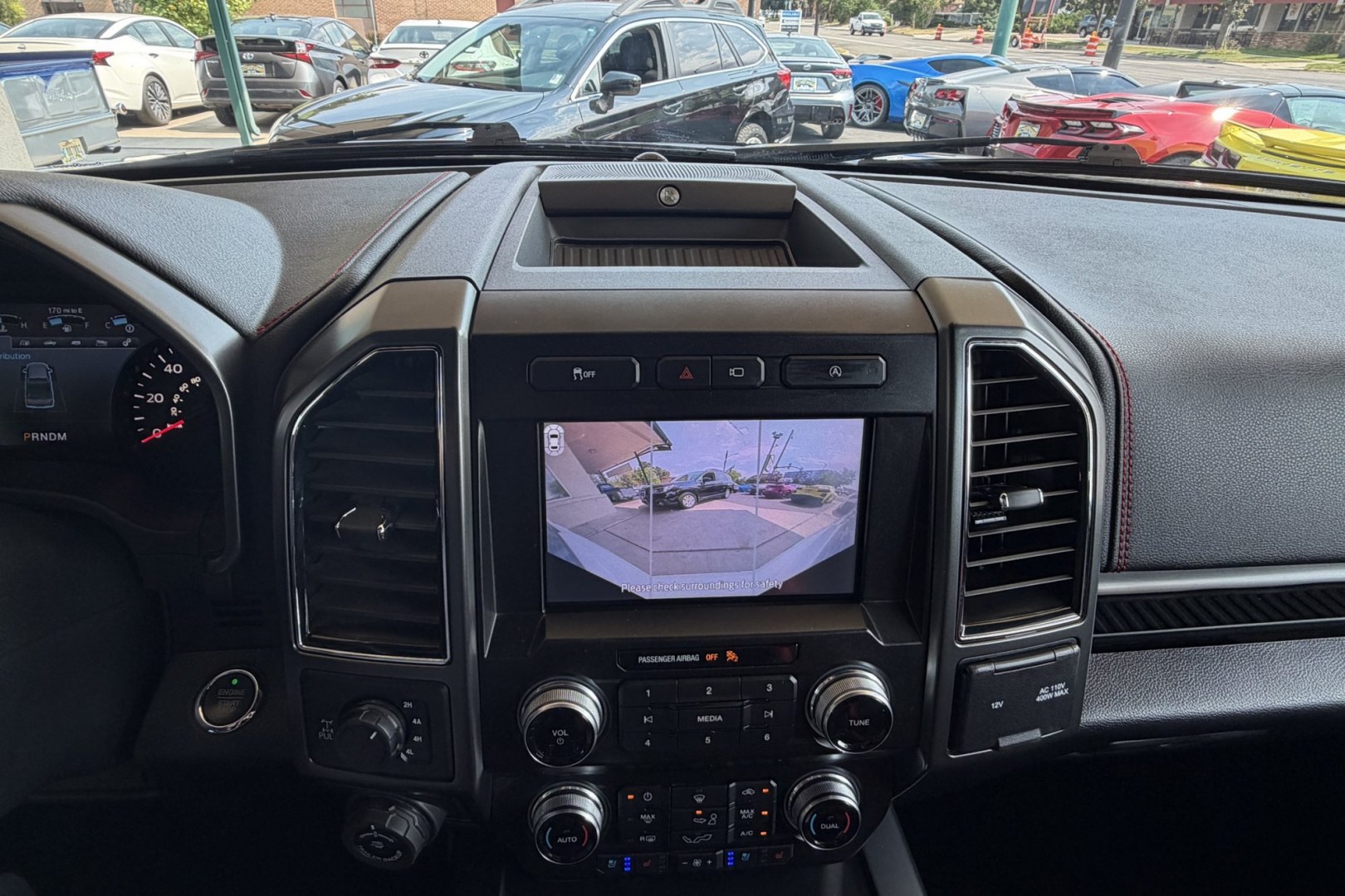 2020 Oxford White /Black/Red Ford F-150 Lariat Sport (1FTEW1E52LF) with an V8 5.0 Liter engine, Automatic 10 Speed transmission, located at 2304 W. Main St., Boise, ID, 83702, (208) 342-7777, 43.622105, -116.218658 - Power Running Boards! Low Mileage! Ready To Go!- Photo#8