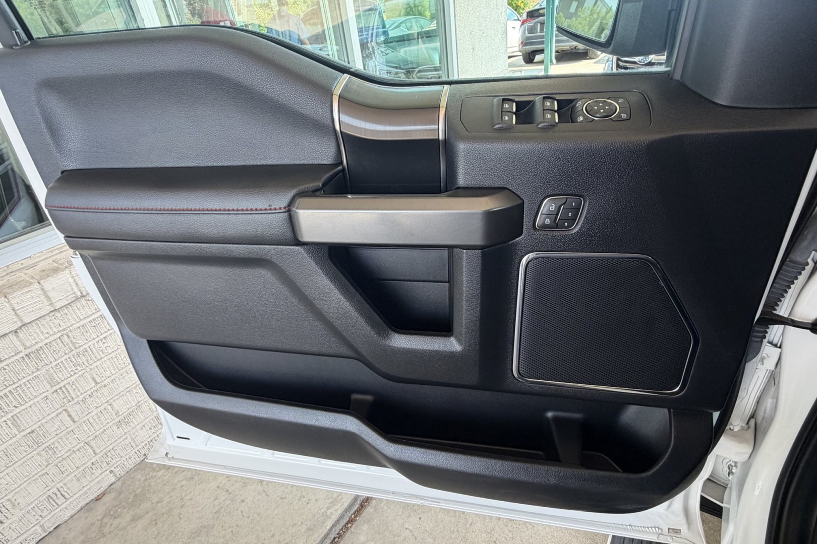 2020 Oxford White /Black/Red Ford F-150 Lariat Sport (1FTEW1E52LF) with an V8 5.0 Liter engine, Automatic 10 Speed transmission, located at 2304 W. Main St., Boise, ID, 83702, (208) 342-7777, 43.622105, -116.218658 - Power Running Boards! Low Mileage! Ready To Go!- Photo#13
