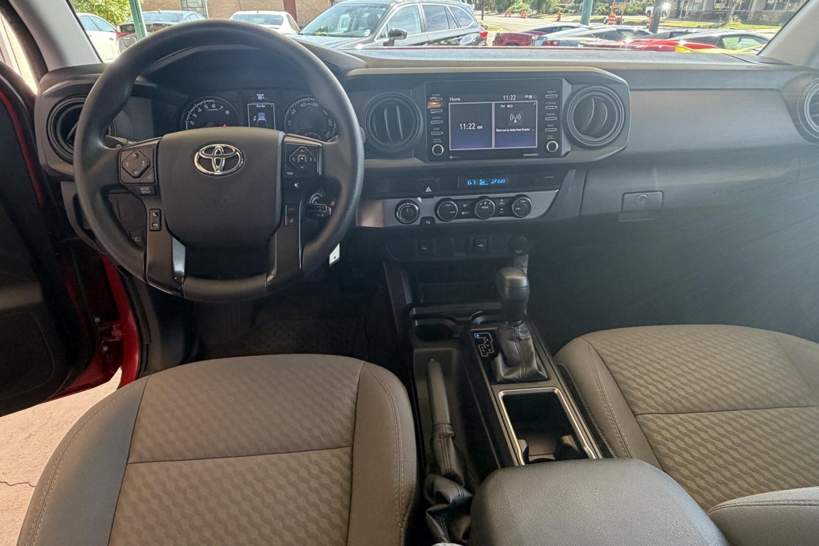 2021 Barcelona Red Metallic /Gray Toyota Tacoma SR (3TMCZ5AN6MM) with an V6 3.5 Liter engine, Automatic 6 Speed transmission, located at 2304 W. Main St., Boise, ID, 83702, (208) 342-7777, 43.622105, -116.218658 - V6 Tacoma! Low Mileage! Ready To Go!- Photo#11
