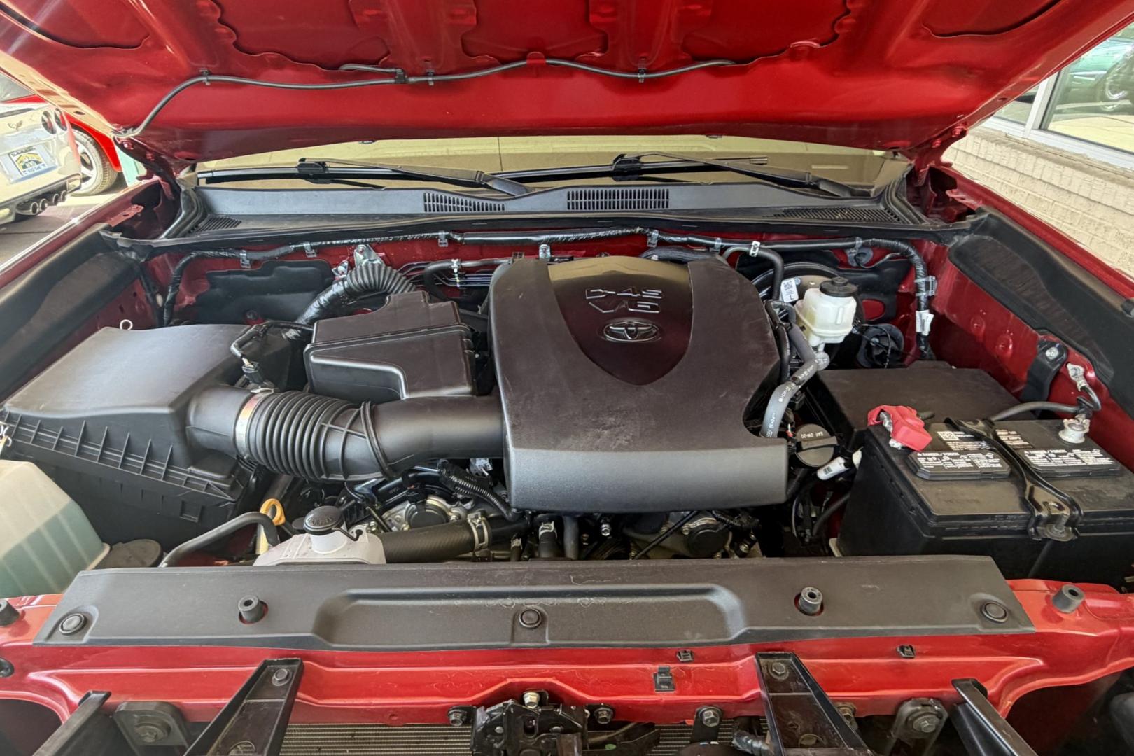 2021 Barcelona Red Metallic /Gray Toyota Tacoma SR (3TMCZ5AN6MM) with an V6 3.5 Liter engine, Automatic 6 Speed transmission, located at 2304 W. Main St., Boise, ID, 83702, (208) 342-7777, 43.622105, -116.218658 - V6 Tacoma! Low Mileage! Ready To Go!- Photo#13