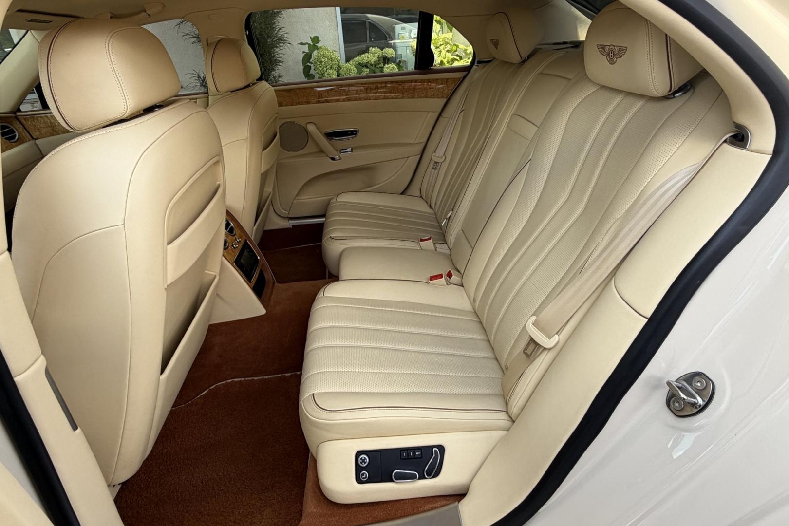 2014 White Sand /Magnolia Bentley Continental Flying Spur (SCBEC9ZA1EC) with an 6.0L W12 DOHC 48V TURBO FFV engine, Automatic 8 Speed transmission, located at 2304 W. Main St., Boise, ID, 83702, (208) 342-7777, 43.622105, -116.218658 - 616-Horsepower Twin Turbo W12 Engine! Ultra Luxury Sedan!- Photo#13