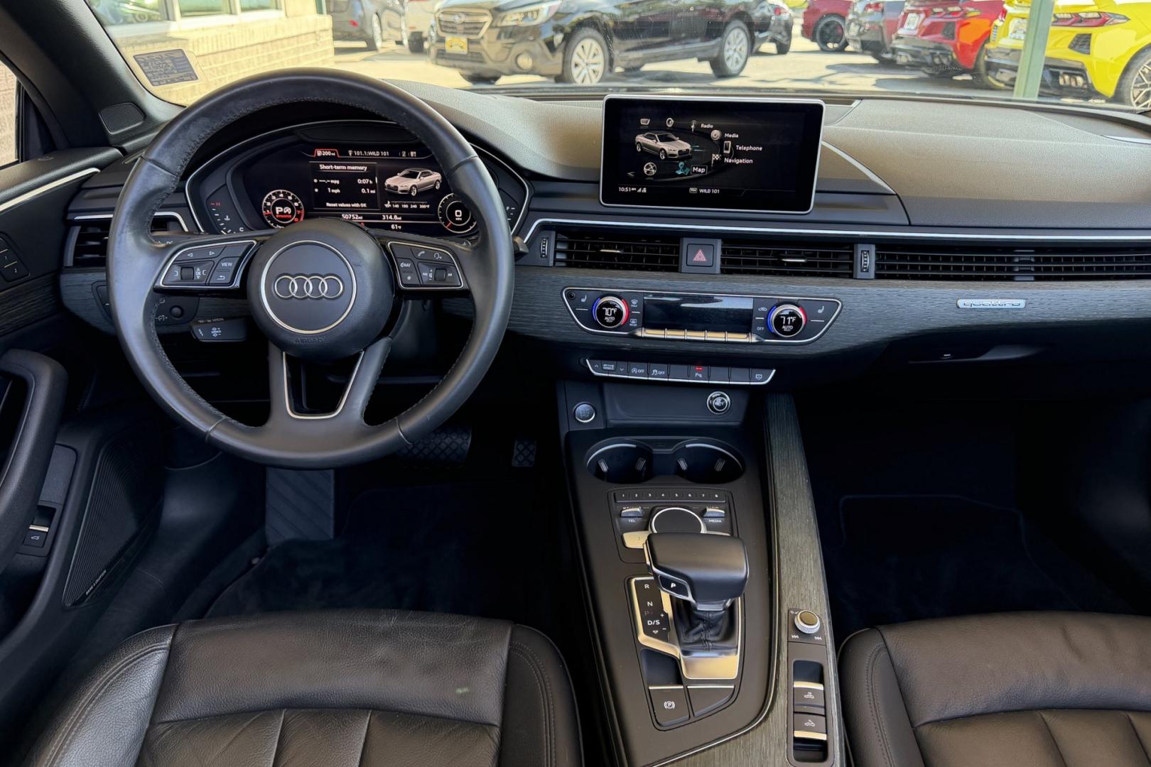 2018 Manhattan Gray Metallic /Black Audi A5 Premium Plus Cabriolet Quattro 7A (WAUYNGF57JN) with an 2.0L L4 DOHC 16V TURBO engine, Automatic 7 Speed transmission, located at 2304 W. Main St., Boise, ID, 83702, (208) 342-7777, 43.622105, -116.218658 - Stunning All Wheel Drive Audi Convertible!- Photo#19