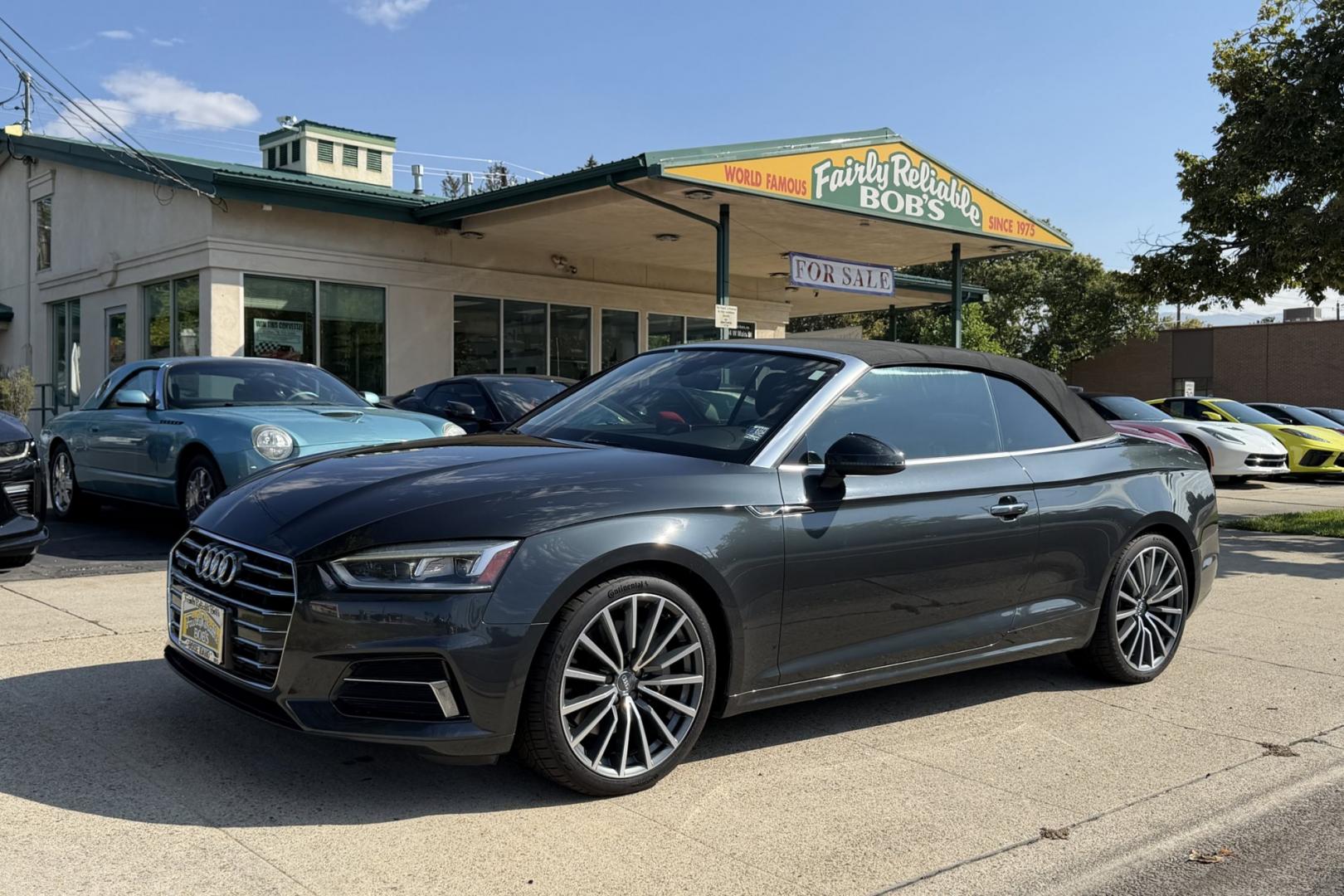 2018 Manhattan Gray Metallic /Black Audi A5 Premium Plus Cabriolet Quattro 7A (WAUYNGF57JN) with an 2.0L L4 DOHC 16V TURBO engine, Automatic 7 Speed transmission, located at 2304 W. Main St., Boise, ID, 83702, (208) 342-7777, 43.622105, -116.218658 - Stunning All Wheel Drive Audi Convertible!- Photo#23