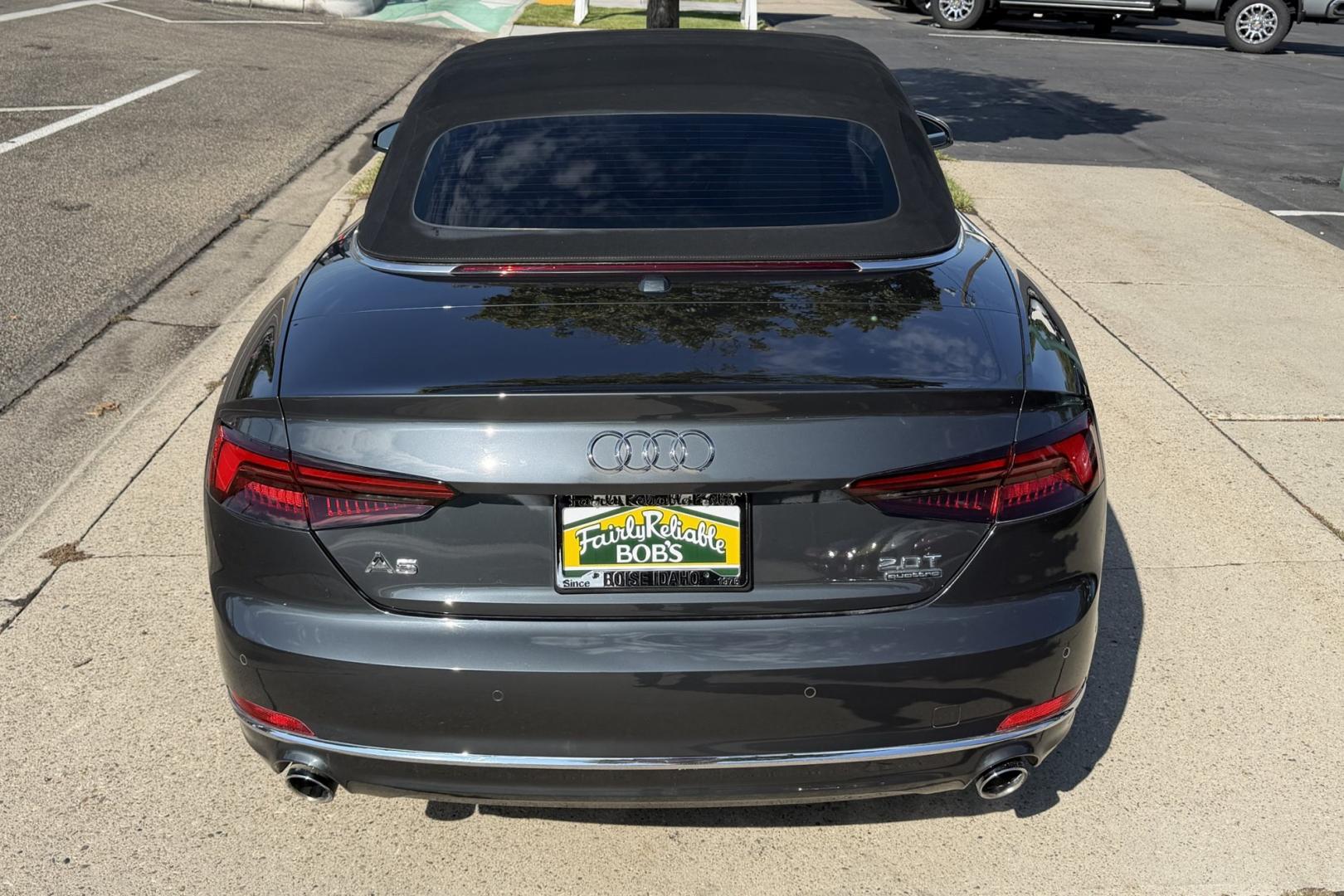 2018 Manhattan Gray Metallic /Black Audi A5 Premium Plus Cabriolet Quattro 7A (WAUYNGF57JN) with an 2.0L L4 DOHC 16V TURBO engine, Automatic 7 Speed transmission, located at 2304 W. Main St., Boise, ID, 83702, (208) 342-7777, 43.622105, -116.218658 - Stunning All Wheel Drive Audi Convertible!- Photo#24