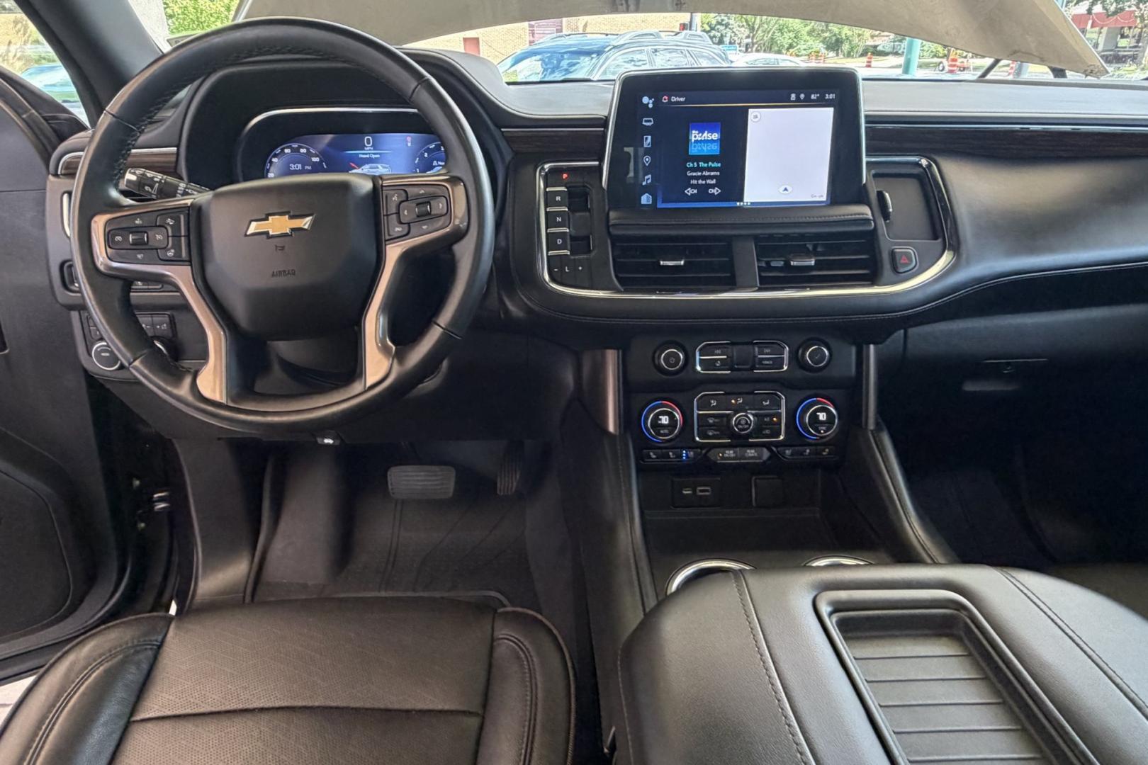 2023 Dark Ash Metallic /Jet Black Chevrolet Tahoe High Country (1GNSKTKL4PR) with an V8 6.2 Liter engine, Automatic 10 Speed transmission, located at 2304 W. Main St., Boise, ID, 83702, (208) 342-7777, 43.622105, -116.218658 - New Tires! Rear DVD Screens! Highly Optioned! Ready To Go!- Photo#24