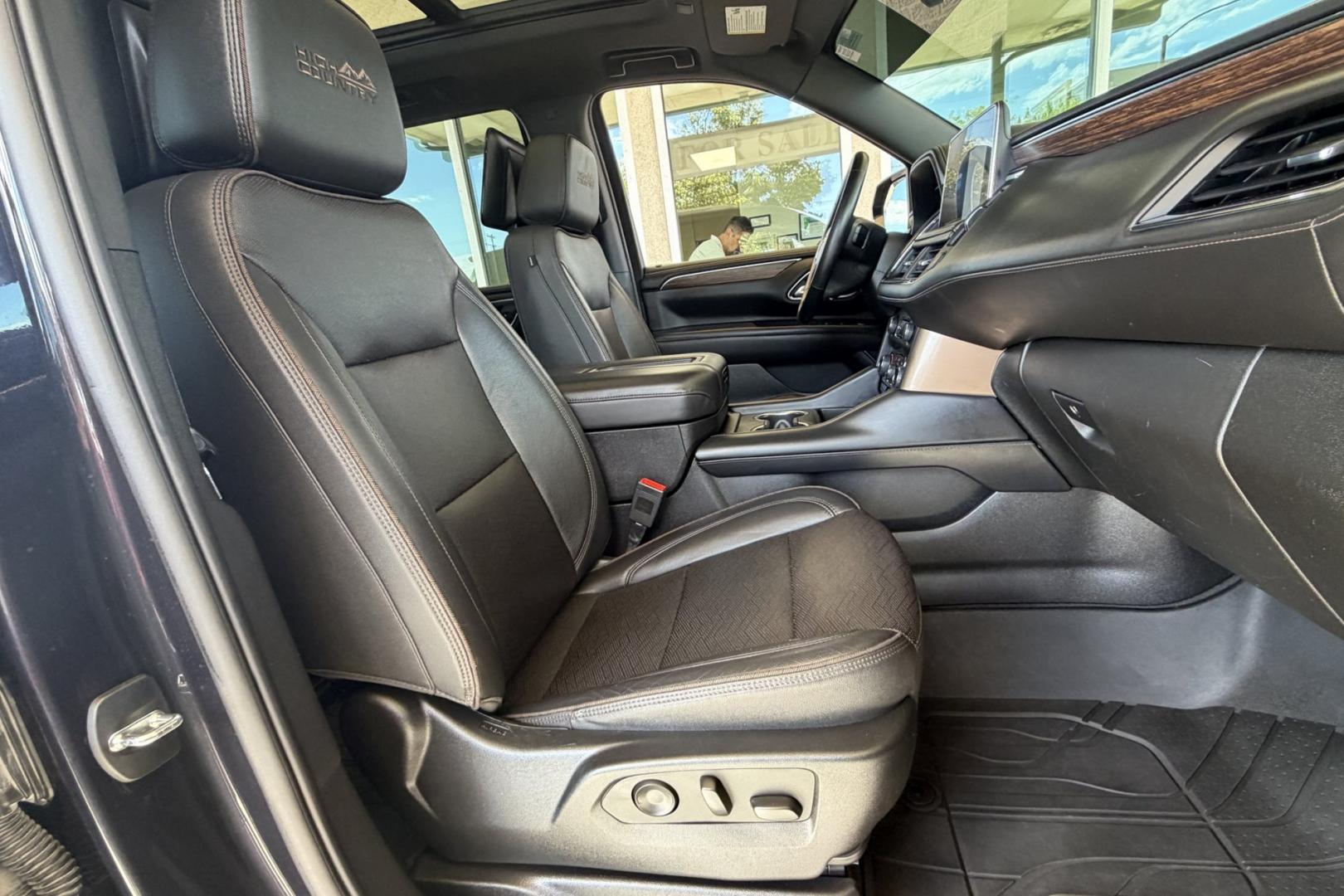 2023 Dark Ash Metallic /Jet Black Chevrolet Tahoe High Country (1GNSKTKL4PR) with an V8 6.2 Liter engine, Automatic 10 Speed transmission, located at 2304 W. Main St., Boise, ID, 83702, (208) 342-7777, 43.622105, -116.218658 - New Tires! Rear DVD Screens! Highly Optioned! Ready To Go!- Photo#28