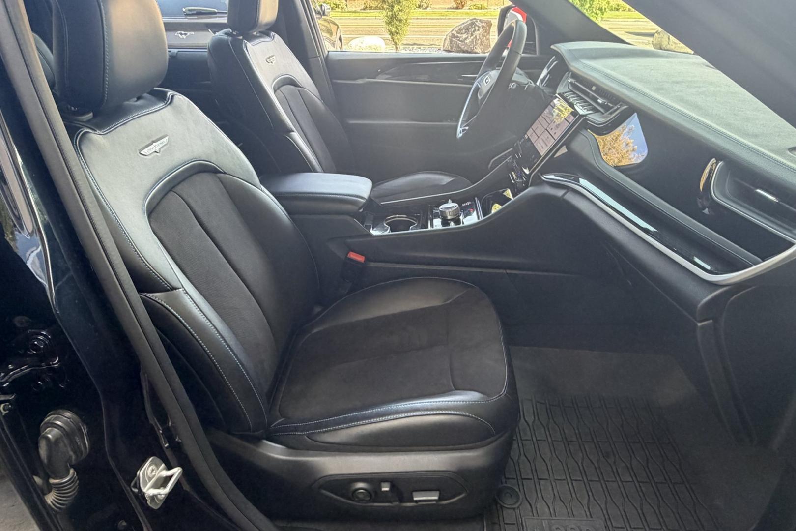 2023 Midnight Sky Metallic /Black Jeep Grand Cherokee Trailhawk (1C4RJYC62P8) with an 4 Cyl 2.0 Liter Turbo Hybrid engine, Automatic 8 Speed transmission, located at 2304 W. Main St., Boise, ID, 83702, (208) 342-7777, 43.622105, -116.218658 - Smooth Ride! Highly Optioned! Great Safety Ratings And Fuel Economy Too!- Photo#23