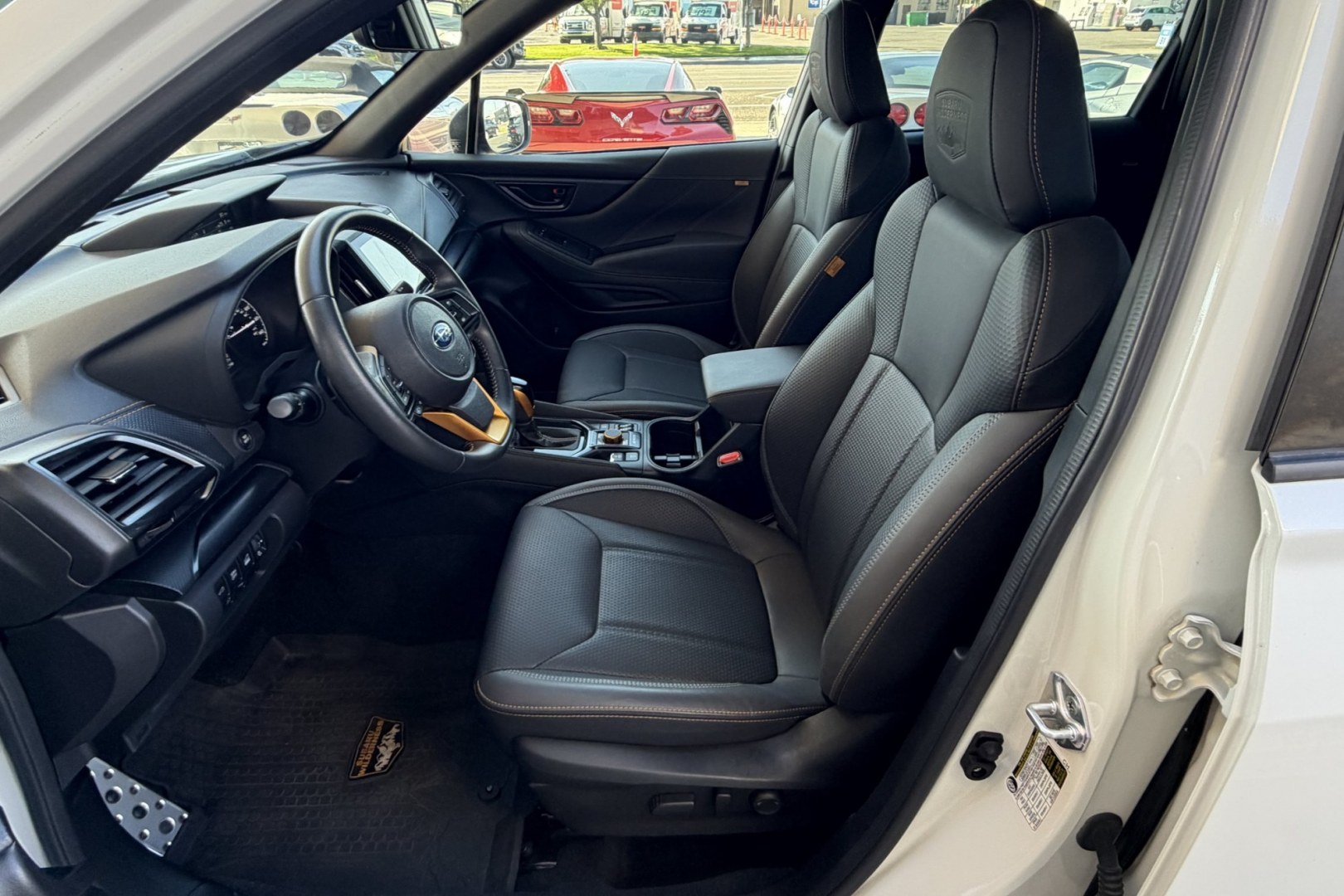 2023 Crystal White Pearl /Black Subaru Forester Wilderness (JF2SKAMC2PH) with an H4 2.5 Liter engine, Automatic transmission, located at 2304 W. Main St., Boise, ID, 83702, (208) 342-7777, 43.622105, -116.218658 - Remaining Factory Powertrain Warranty! Clean And Well Optioned!- Photo#16