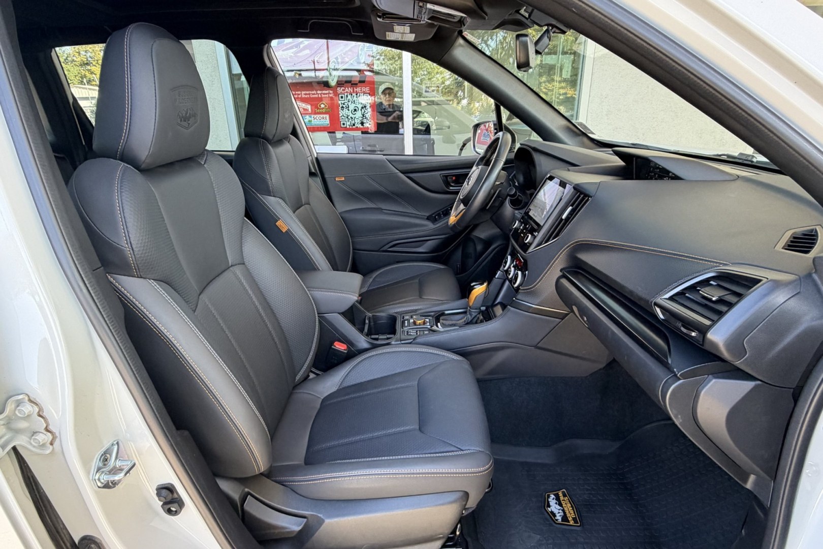 2023 Crystal White Pearl /Black Subaru Forester Wilderness (JF2SKAMC2PH) with an H4 2.5 Liter engine, Automatic transmission, located at 2304 W. Main St., Boise, ID, 83702, (208) 342-7777, 43.622105, -116.218658 - Remaining Factory Powertrain Warranty! Clean And Well Optioned!- Photo#23