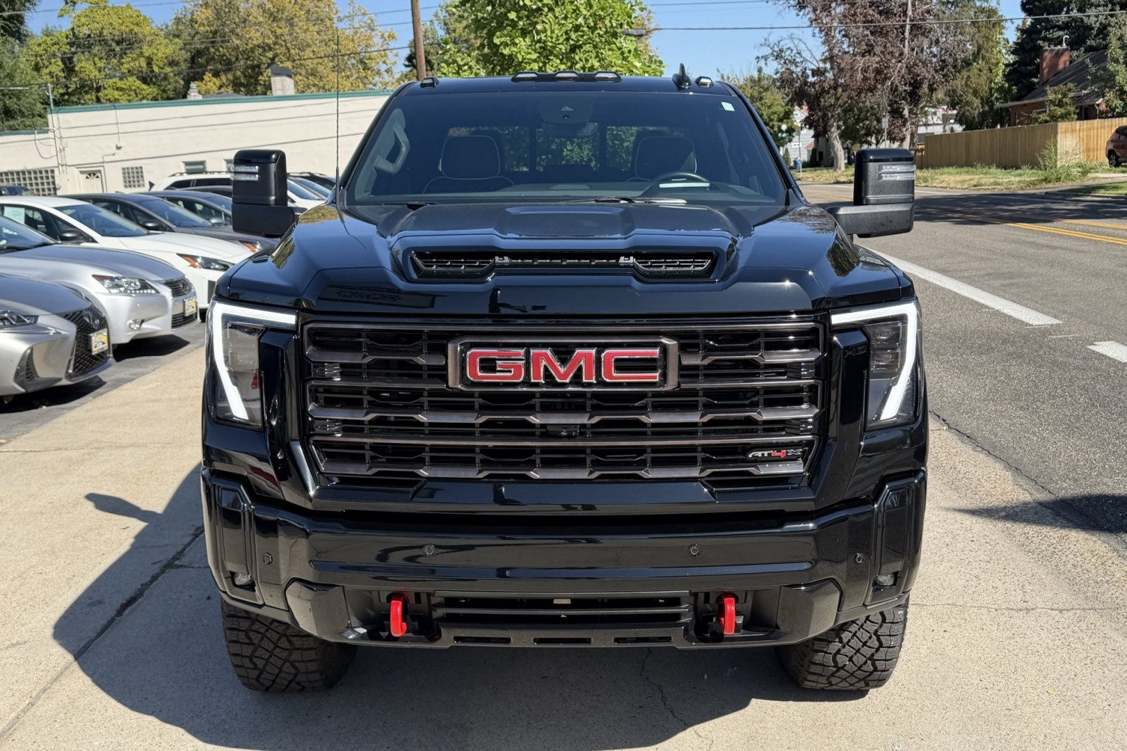 2026 Onxy Black /Obsidian Rush GMC Sierra 2500HD AT4X (1GT4UZEY5TF) with an V8 6.6 Liter Duramax Turbo Diesel engine, Allison Automatic 10 Speed transmission, located at 2304 W. Main St., Boise, ID, 83702, (208) 342-7777, 43.622105, -116.218658 - Low Mileage! Loaded And Stunning!- Photo#5
