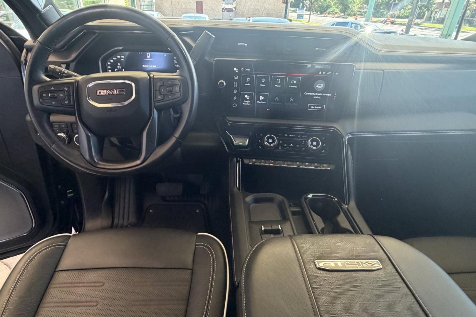 2026 Onxy Black /Obsidian Rush GMC Sierra 2500HD AT4X (1GT4UZEY5TF) with an V8 6.6 Liter Duramax Turbo Diesel engine, Allison Automatic 10 Speed transmission, located at 2304 W. Main St., Boise, ID, 83702, (208) 342-7777, 43.622105, -116.218658 - Low Mileage! Loaded And Stunning!- Photo#34
